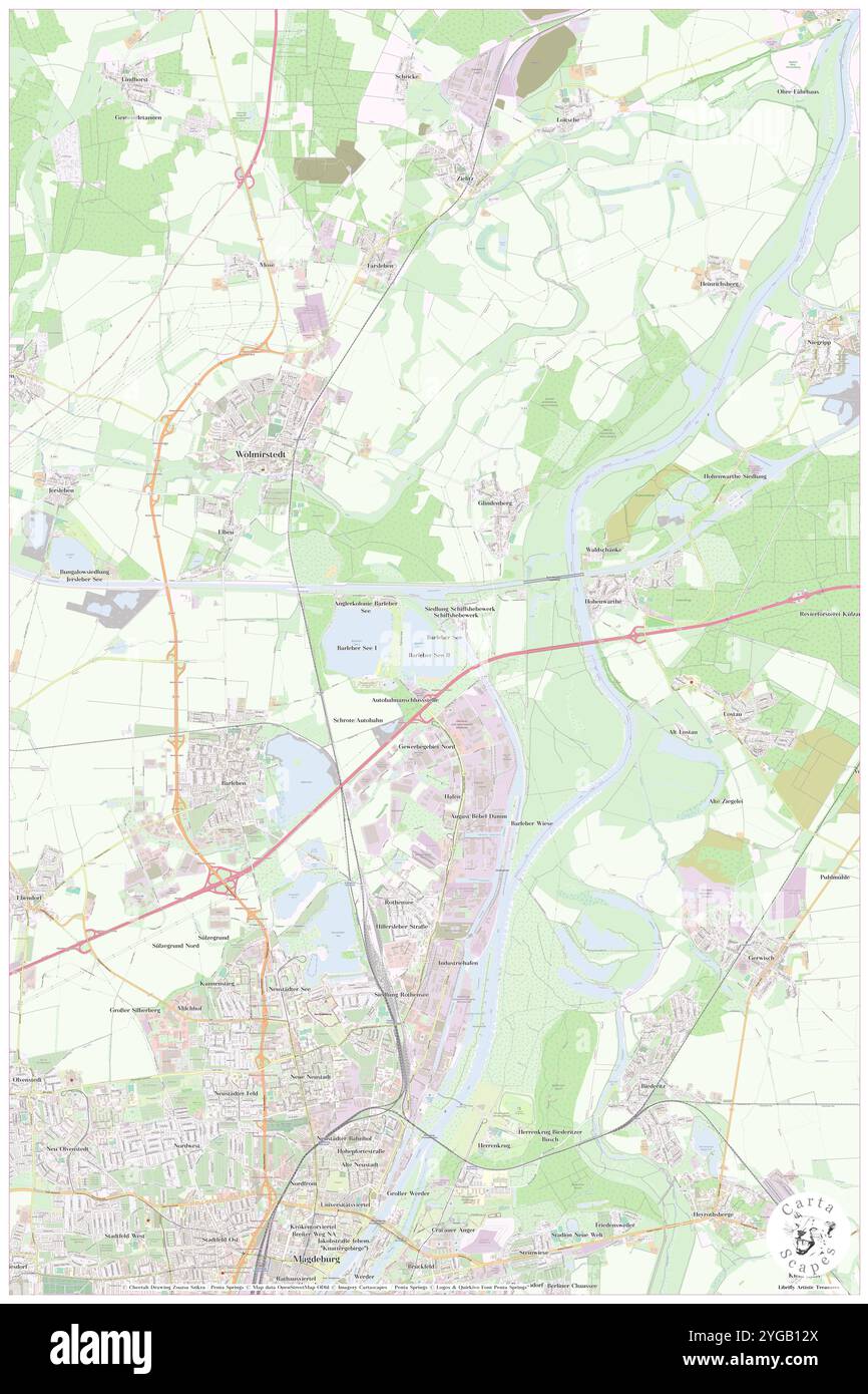 Barleber See II, DE, Allemagne, Saxe-Anhalt, N 52 13' 14'', N 11 39' 55'', map, Carthascapes map publié en 2024. Explorez Cartascapes, une carte qui révèle la diversité des paysages, des cultures et des écosystèmes de la Terre. Voyage à travers le temps et l'espace, découvrir l'interconnexion du passé, du présent et de l'avenir de notre planète. Banque D'Images