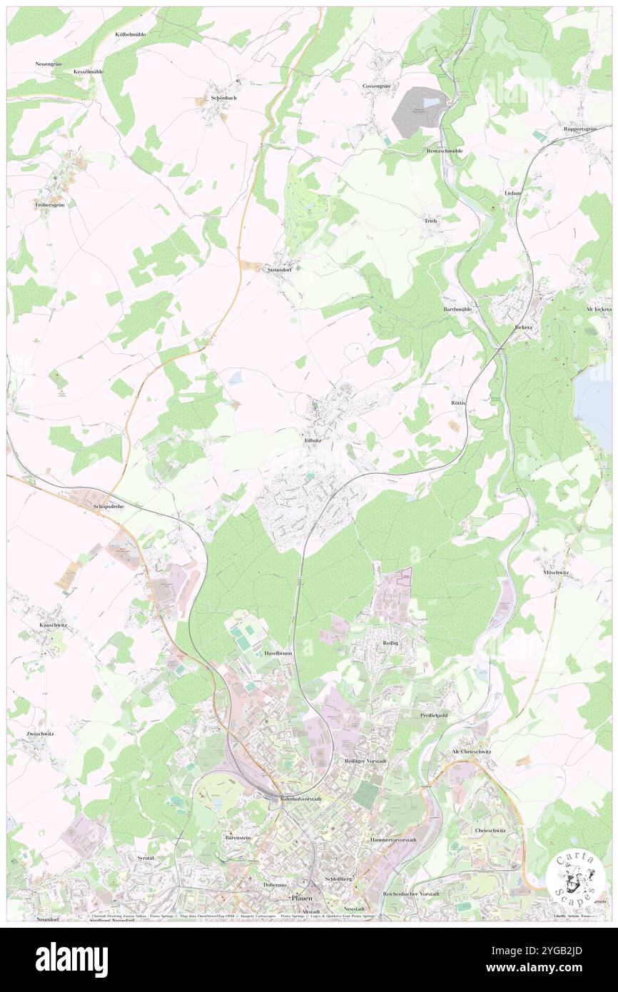 Joessnitz, DE, Allemagne, Saxe, N 50 32' 27'', N 12 8' 9'', carte, Carthascapes carte publiée en 2024. Explorez Cartascapes, une carte qui révèle la diversité des paysages, des cultures et des écosystèmes de la Terre. Voyage à travers le temps et l'espace, découvrir l'interconnexion du passé, du présent et de l'avenir de notre planète. Banque D'Images