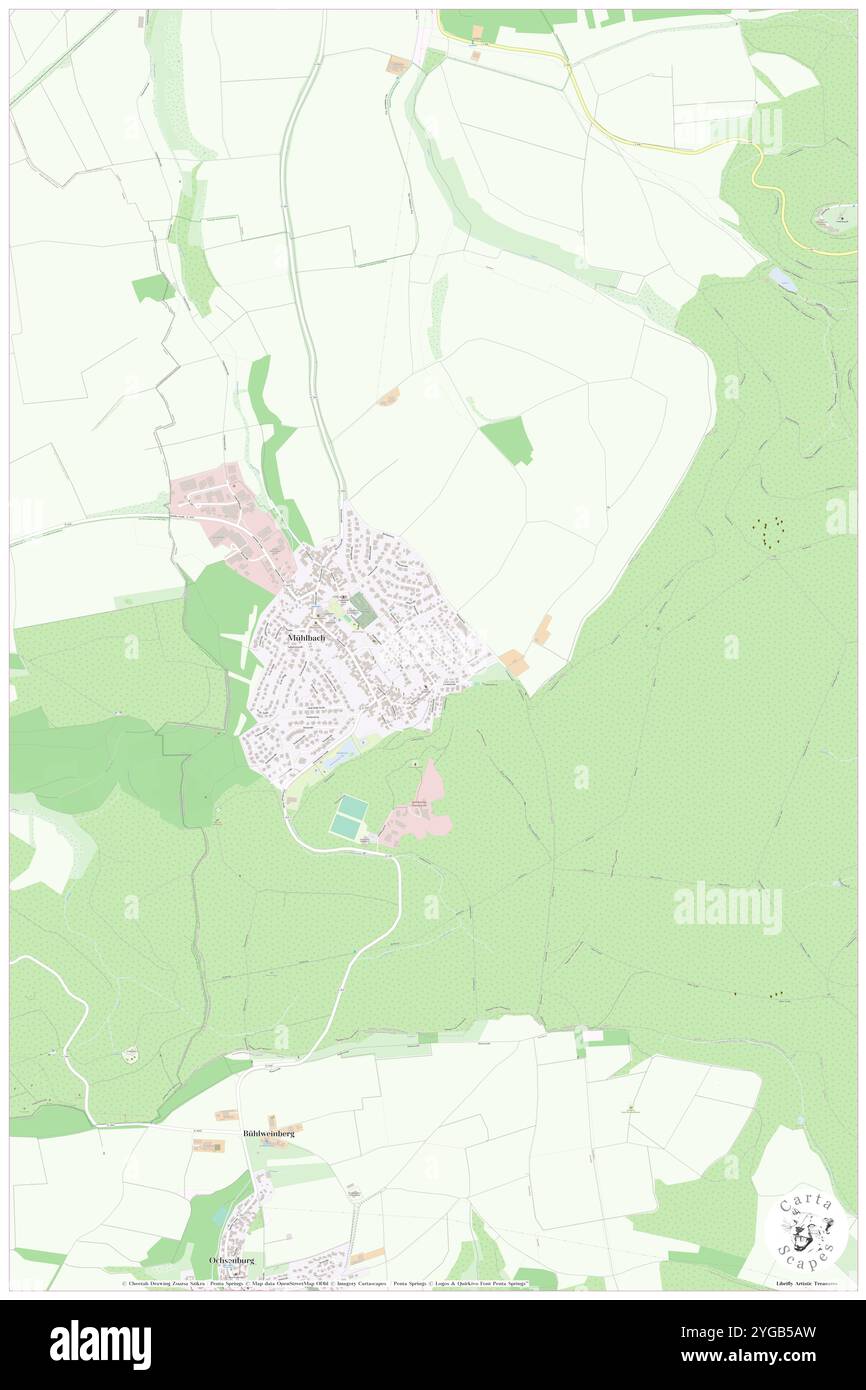 Muhlbach, DE, Allemagne, Bavière, N 49 17' 9'', N 10 23' 39'', carte, Carthascapes carte publiée en 2024. Explorez Cartascapes, une carte qui révèle la diversité des paysages, des cultures et des écosystèmes de la Terre. Voyage à travers le temps et l'espace, découvrir l'interconnexion du passé, du présent et de l'avenir de notre planète. Banque D'Images