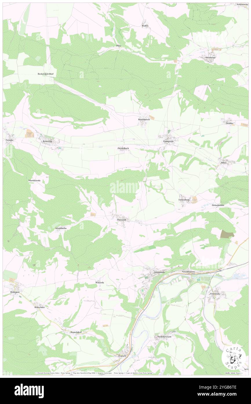 Kugelberg, DE, Allemagne, Thuringe, N 50 47' 48'', N 11 30' 22'', carte, Carthascapes carte publiée en 2024. Explorez Cartascapes, une carte qui révèle la diversité des paysages, des cultures et des écosystèmes de la Terre. Voyage à travers le temps et l'espace, découvrir l'interconnexion du passé, du présent et de l'avenir de notre planète. Banque D'Images