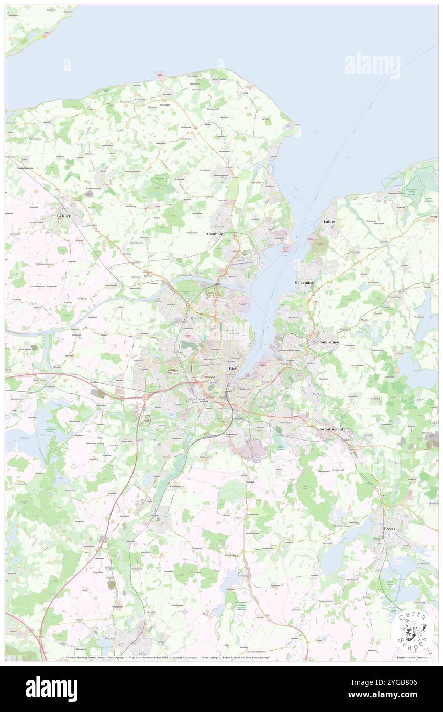 Kiel, DE, Allemagne, Schleswig-Holstein, N 54 19' 16'', N 10 8' 5'', map, Carthascapes map publié en 2024. Explorez Cartascapes, une carte qui révèle la diversité des paysages, des cultures et des écosystèmes de la Terre. Voyage à travers le temps et l'espace, découvrir l'interconnexion du passé, du présent et de l'avenir de notre planète. Banque D'Images