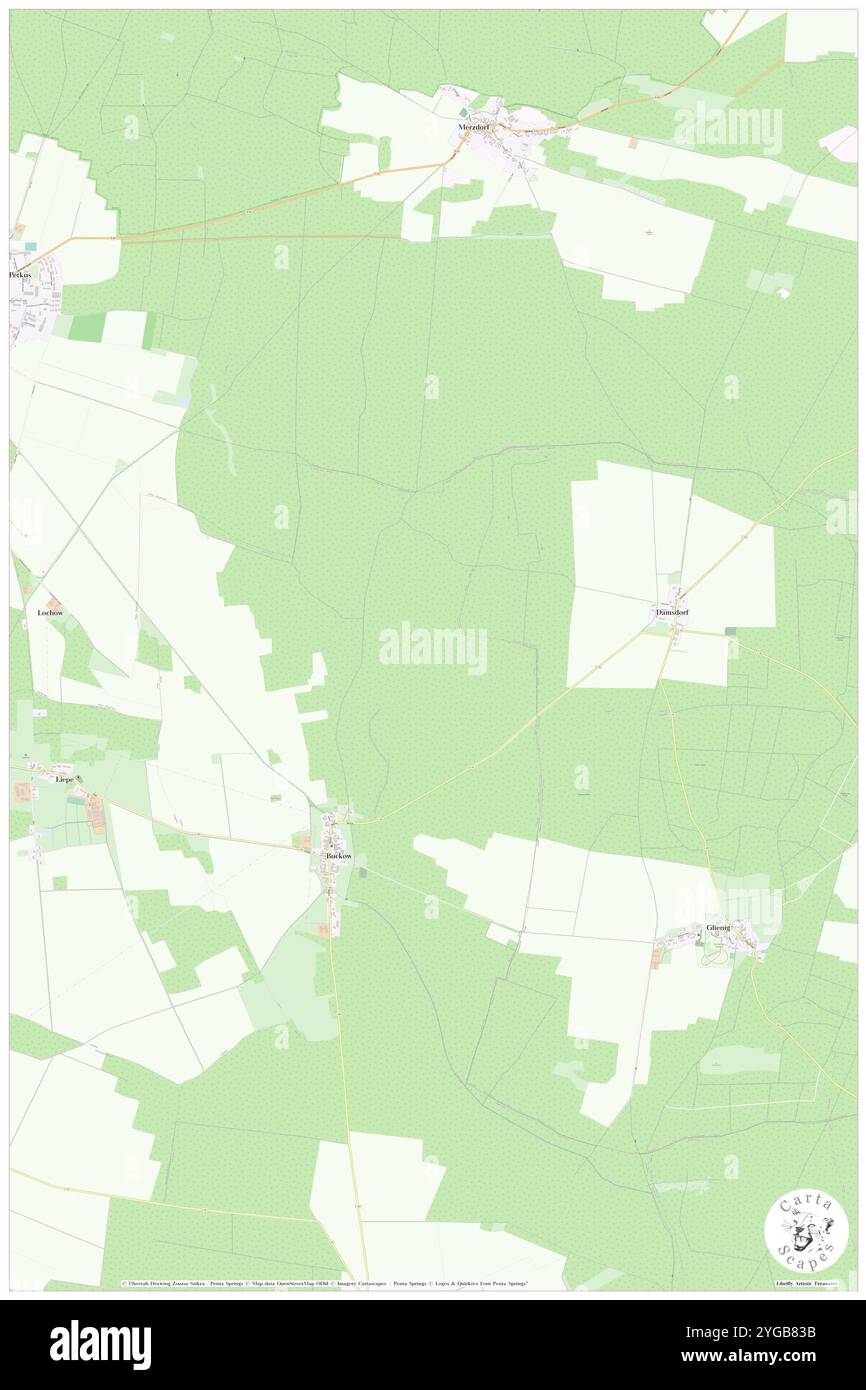 Buckower Heide, DE, Allemagne, Brandebourg, N 51 57' 42'', N 13 24' 28'', carte, Carthascapes carte publiée en 2024. Explorez Cartascapes, une carte qui révèle la diversité des paysages, des cultures et des écosystèmes de la Terre. Voyage à travers le temps et l'espace, découvrir l'interconnexion du passé, du présent et de l'avenir de notre planète. Banque D'Images