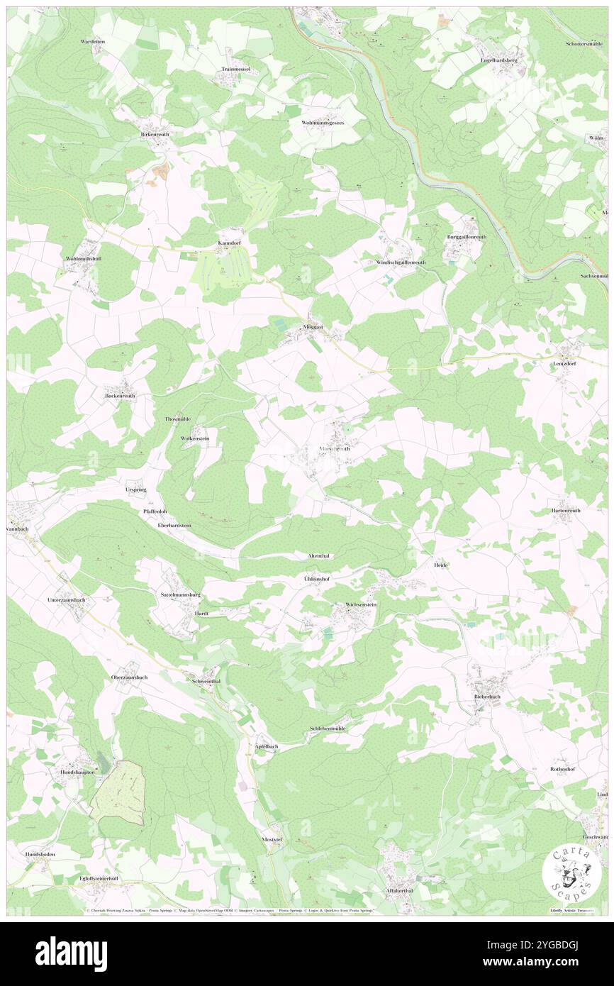 Obermorschreuth, haute-Franconie, DE, Allemagne, Bavière, n 49 45' 13'', N 11 15' 39'', carte, Cartascapes carte publiée en 2024. Explorez Cartascapes, une carte qui révèle la diversité des paysages, des cultures et des écosystèmes de la Terre. Voyage à travers le temps et l'espace, découvrir l'interconnexion du passé, du présent et de l'avenir de notre planète. Banque D'Images