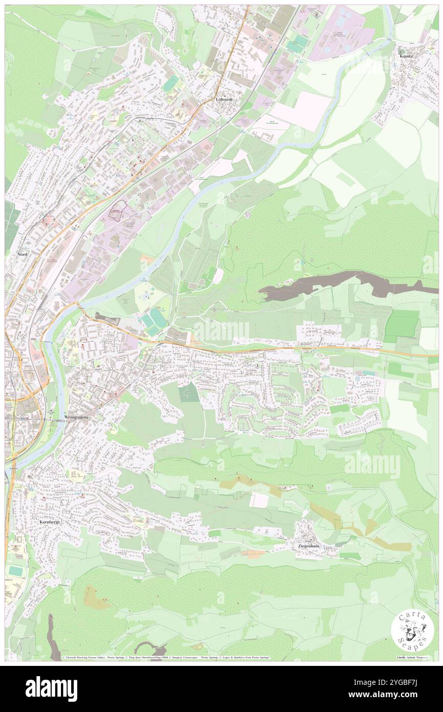 Wenigenjena, DE, Allemagne, Thuringe, N 50 55' 56'', N 11 35' 59'', carte, Carthascapes carte publiée en 2024. Explorez Cartascapes, une carte qui révèle la diversité des paysages, des cultures et des écosystèmes de la Terre. Voyage à travers le temps et l'espace, découvrir l'interconnexion du passé, du présent et de l'avenir de notre planète. Banque D'Images