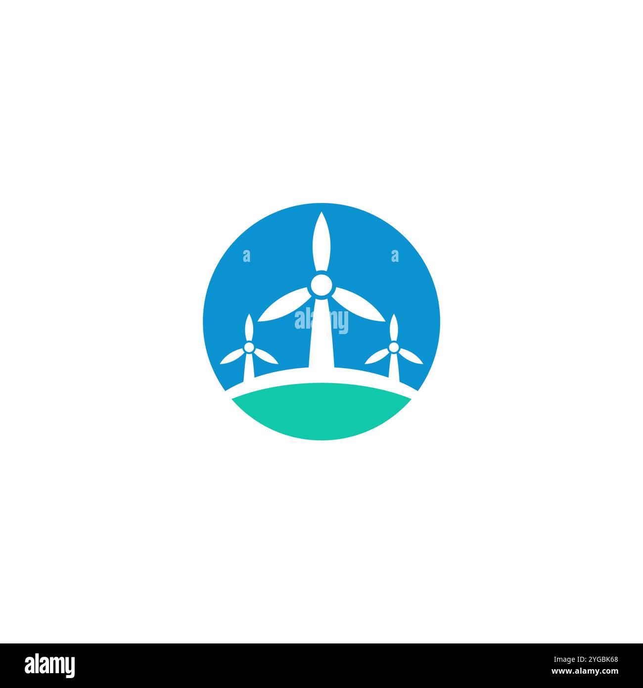vecteur de modèle de logo de moulin à vent Illustration de Vecteur