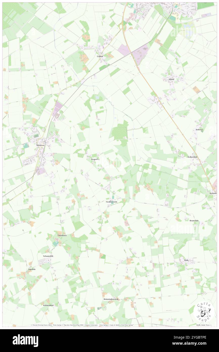 Kuhfaerth, DE, Allemagne, basse-Saxe, N 52 27' 0'', N 8 52' 59'', carte, Carthascapes carte publiée en 2024. Explorez Cartascapes, une carte qui révèle la diversité des paysages, des cultures et des écosystèmes de la Terre. Voyage à travers le temps et l'espace, découvrir l'interconnexion du passé, du présent et de l'avenir de notre planète. Banque D'Images