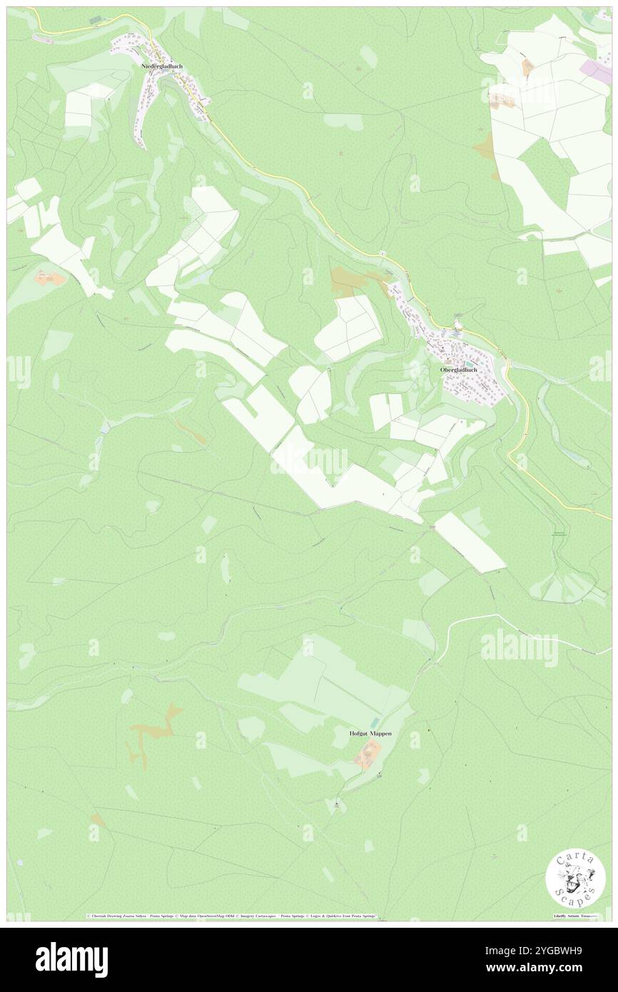 Obergladbach, Regierungsbezirk Gießen, DE, Allemagne, Hesse, n 50 23' 44'', N 8 14' 55'', carte, Carthascapes carte publiée en 2024. Explorez Cartascapes, une carte qui révèle la diversité des paysages, des cultures et des écosystèmes de la Terre. Voyage à travers le temps et l'espace, découvrir l'interconnexion du passé, du présent et de l'avenir de notre planète. Banque D'Images