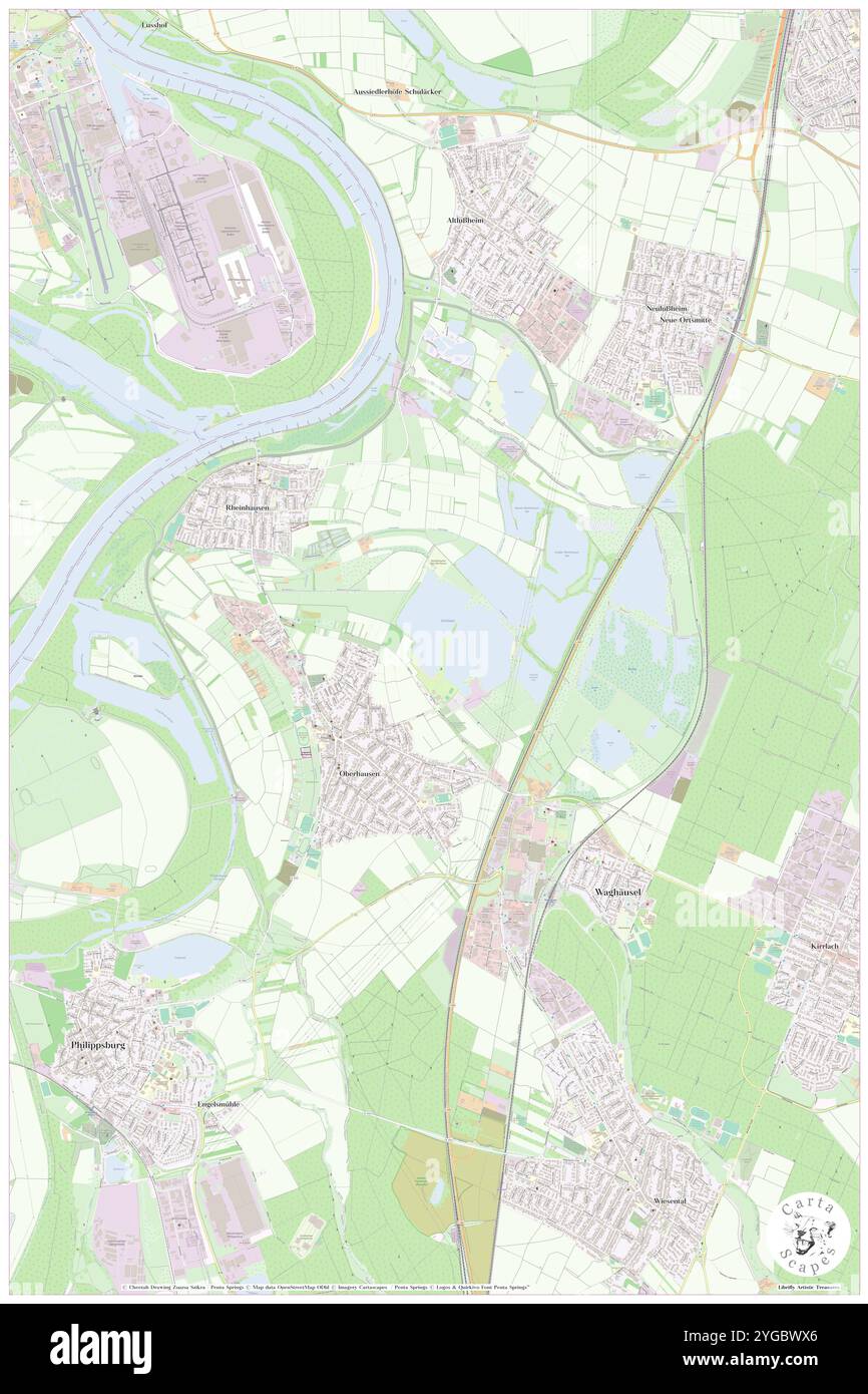 Oberhausen-Rheinhausen, Karlsruhe Region, DE, Allemagne, Bade-Wurtemberg, n 49 16' 26'', N 8 28' 18'', carte, Carthascapes carte publiée en 2024. Explorez Cartascapes, une carte qui révèle la diversité des paysages, des cultures et des écosystèmes de la Terre. Voyage à travers le temps et l'espace, découvrir l'interconnexion du passé, du présent et de l'avenir de notre planète. Banque D'Images