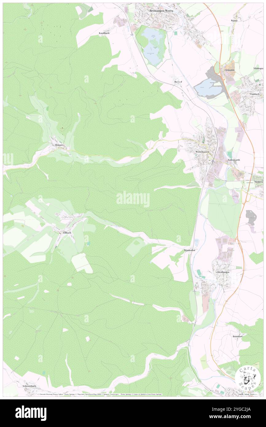 Hundsruecken, DE, Allemagne, Thuringe, N 50 42' 42'', N 10 19' 21'', carte, Carthascapes carte publiée en 2024. Explorez Cartascapes, une carte qui révèle la diversité des paysages, des cultures et des écosystèmes de la Terre. Voyage à travers le temps et l'espace, découvrir l'interconnexion du passé, du présent et de l'avenir de notre planète. Banque D'Images