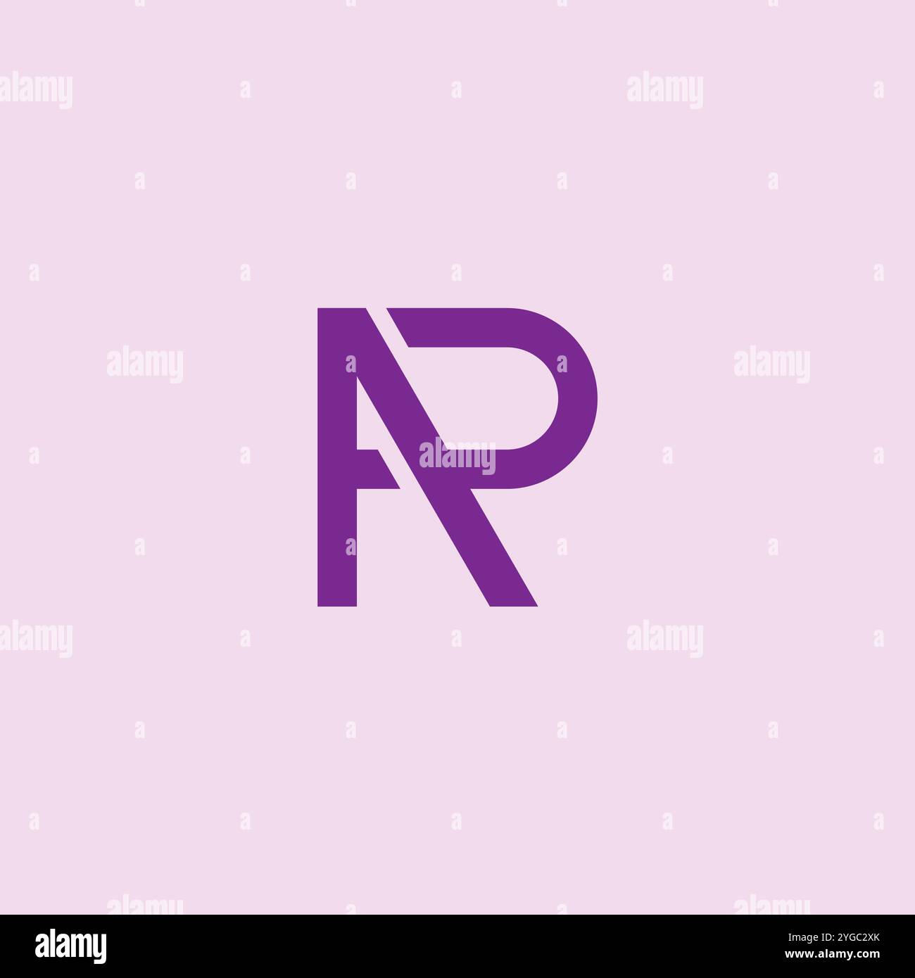 Conception du logo AP. Icône du logo PA lettre Illustration de Vecteur