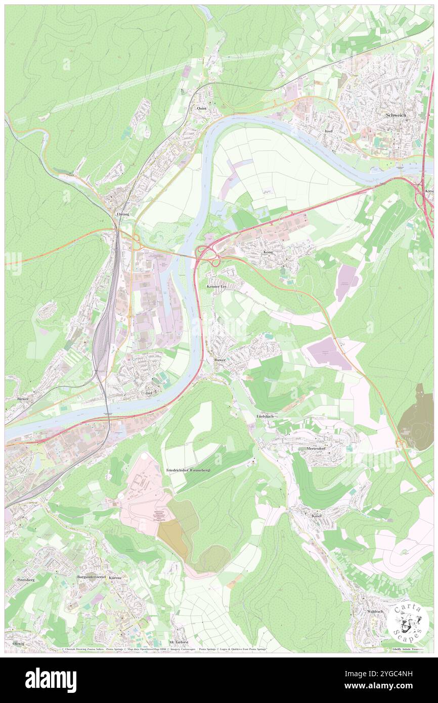 Casa Verde Hotel Restaurant, DE, Allemagne, Rhénanie-Palatinat, N 49 47' 23'', N 6 42' 35'', carte, Carthascapes carte publiée en 2024. Explorez Cartascapes, une carte qui révèle la diversité des paysages, des cultures et des écosystèmes de la Terre. Voyage à travers le temps et l'espace, découvrir l'interconnexion du passé, du présent et de l'avenir de notre planète. Banque D'Images