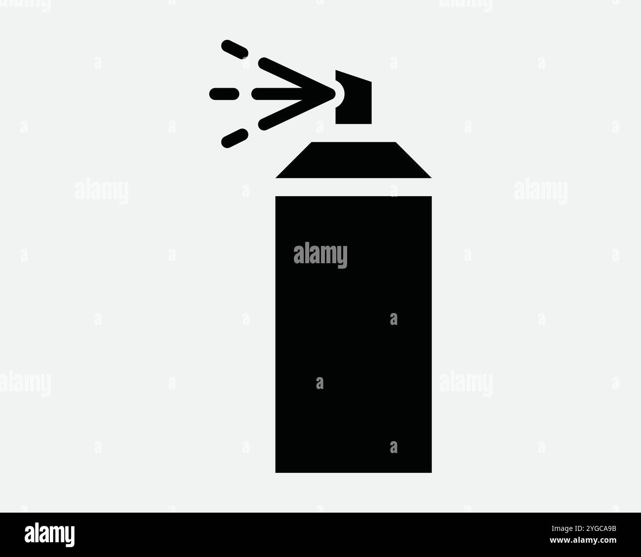 SprayCan Spray Can Graffiti Hairspray cheveux aérosol déodorant insecticide acheter Bugspray Paint Paint Container Vector Sign Icon Shape Outline Black White Illustration de Vecteur