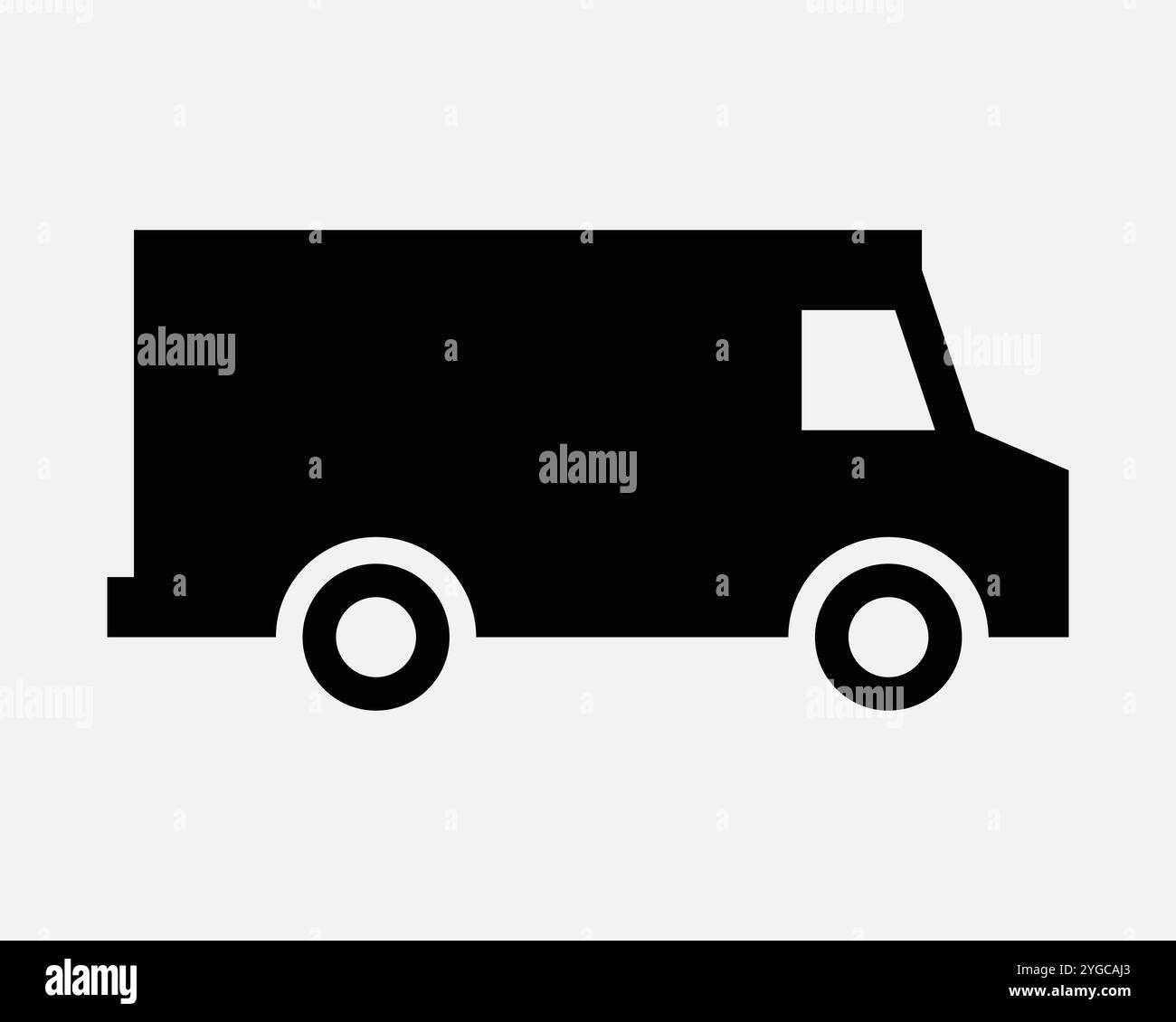 Camion Van camion transport livraison de transport livrer véhicule voiture vue de côté Cargo camion fret vitesse logistique signe icône forme contour Noir Blanc Illustration de Vecteur Camion Van camion transport livraison de transport livrer véhicule voiture vue de côté Cargo camion fret vitesse logistique signe icône forme contour Noir Blanc Illustration de Vecteur