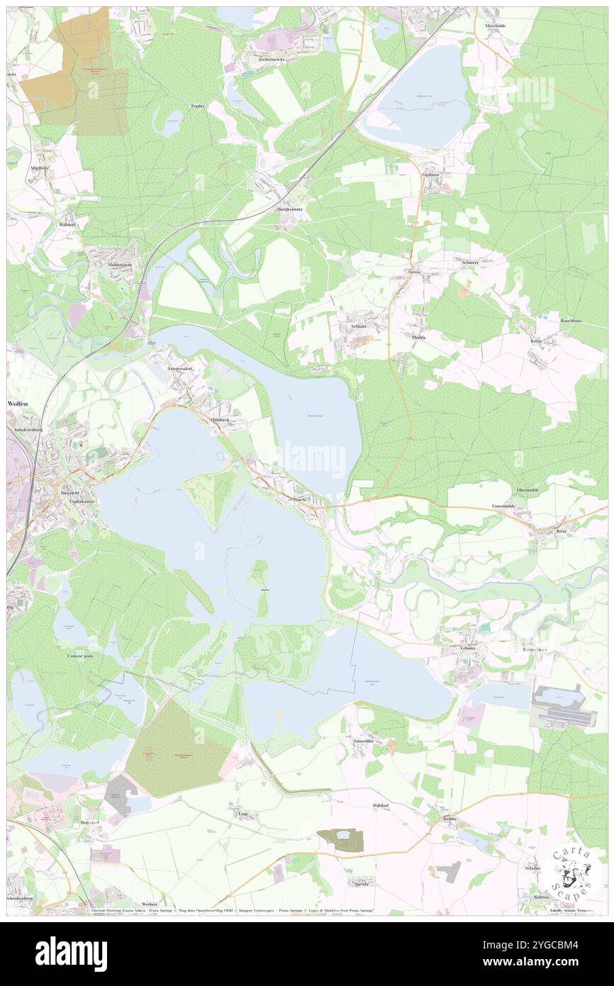 Pouch, DE, Allemagne, Saxe-Anhalt, N 51 37' 23'', N 12 24' 4'', map, Cartascapes Map publié en 2024. Explorez Cartascapes, une carte qui révèle la diversité des paysages, des cultures et des écosystèmes de la Terre. Voyage à travers le temps et l'espace, découvrir l'interconnexion du passé, du présent et de l'avenir de notre planète. Banque D'Images