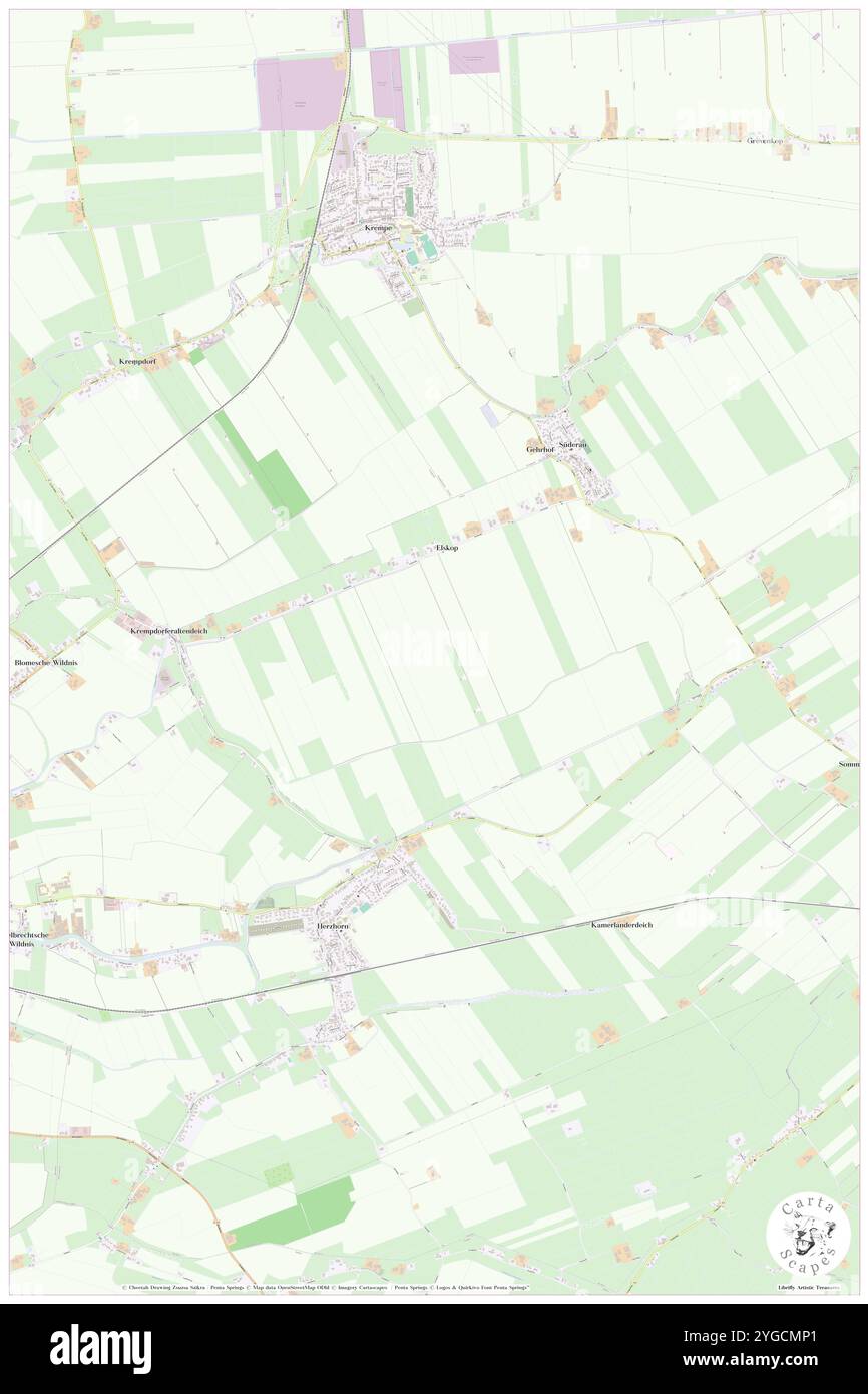 Elskop, DE, Allemagne, Schleswig-Holstein, N 53 48' 22'', N 9 29' 54'', map, Carthascapes map publié en 2024. Explorez Cartascapes, une carte qui révèle la diversité des paysages, des cultures et des écosystèmes de la Terre. Voyage à travers le temps et l'espace, découvrir l'interconnexion du passé, du présent et de l'avenir de notre planète. Banque D'Images