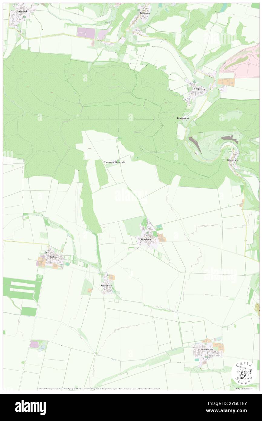 Oberboesa, DE, Allemagne, Thuringe, N 51 16' 59'', N 11 1' 59'', carte, Carthascapes carte publiée en 2024. Explorez Cartascapes, une carte qui révèle la diversité des paysages, des cultures et des écosystèmes de la Terre. Voyage à travers le temps et l'espace, découvrir l'interconnexion du passé, du présent et de l'avenir de notre planète. Banque D'Images