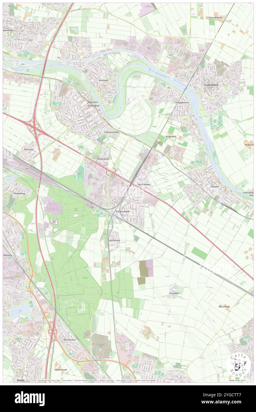 Friedrichsfelder Hof, Karlsruhe Region, DE, Allemagne, Bade-Wurtemberg, n 49 26' 39'', N 8 34' 37'', carte, Cartascapes carte publiée en 2024. Explorez Cartascapes, une carte qui révèle la diversité des paysages, des cultures et des écosystèmes de la Terre. Voyage à travers le temps et l'espace, découvrir l'interconnexion du passé, du présent et de l'avenir de notre planète. Banque D'Images