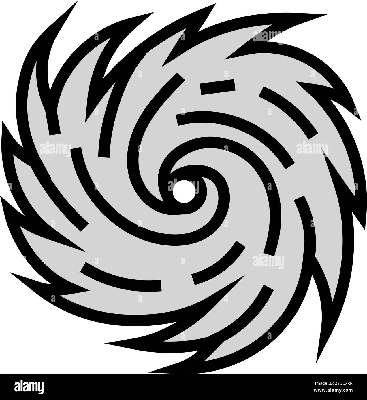 illustration vectorielle d'icône de couleur de catastrophe d'ouragan de cyclone Illustration de Vecteur