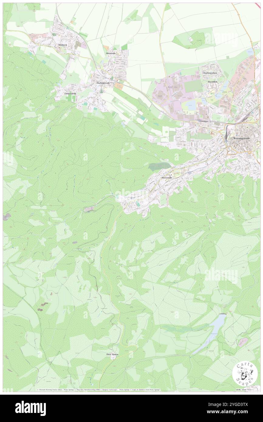 Wernigerode-Hasserode, DE, Allemagne, Saxe-Anhalt, N 51 49' 12'', N 10 44' 35'', carte, Carthascapes carte publiée en 2024. Explorez Cartascapes, une carte qui révèle la diversité des paysages, des cultures et des écosystèmes de la Terre. Voyage à travers le temps et l'espace, découvrir l'interconnexion du passé, du présent et de l'avenir de notre planète. Banque D'Images