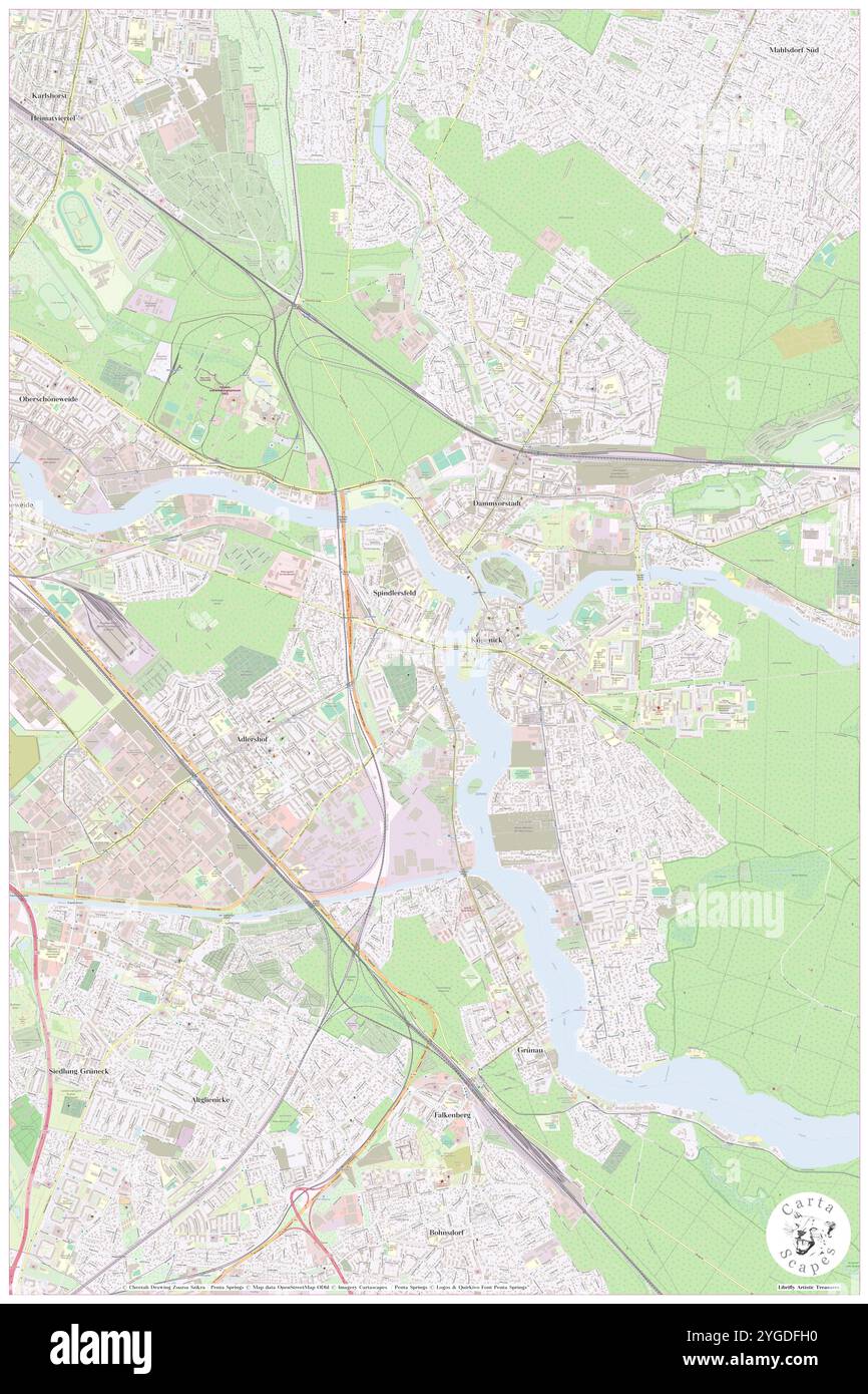 Penta Koepenick, DE, Allemagne, Berlin, N 52 26' 39'', N 13 34' 9'', carte, Carthascapes carte publiée en 2024. Explorez Cartascapes, une carte qui révèle la diversité des paysages, des cultures et des écosystèmes de la Terre. Voyage à travers le temps et l'espace, découvrir l'interconnexion du passé, du présent et de l'avenir de notre planète. Banque D'Images