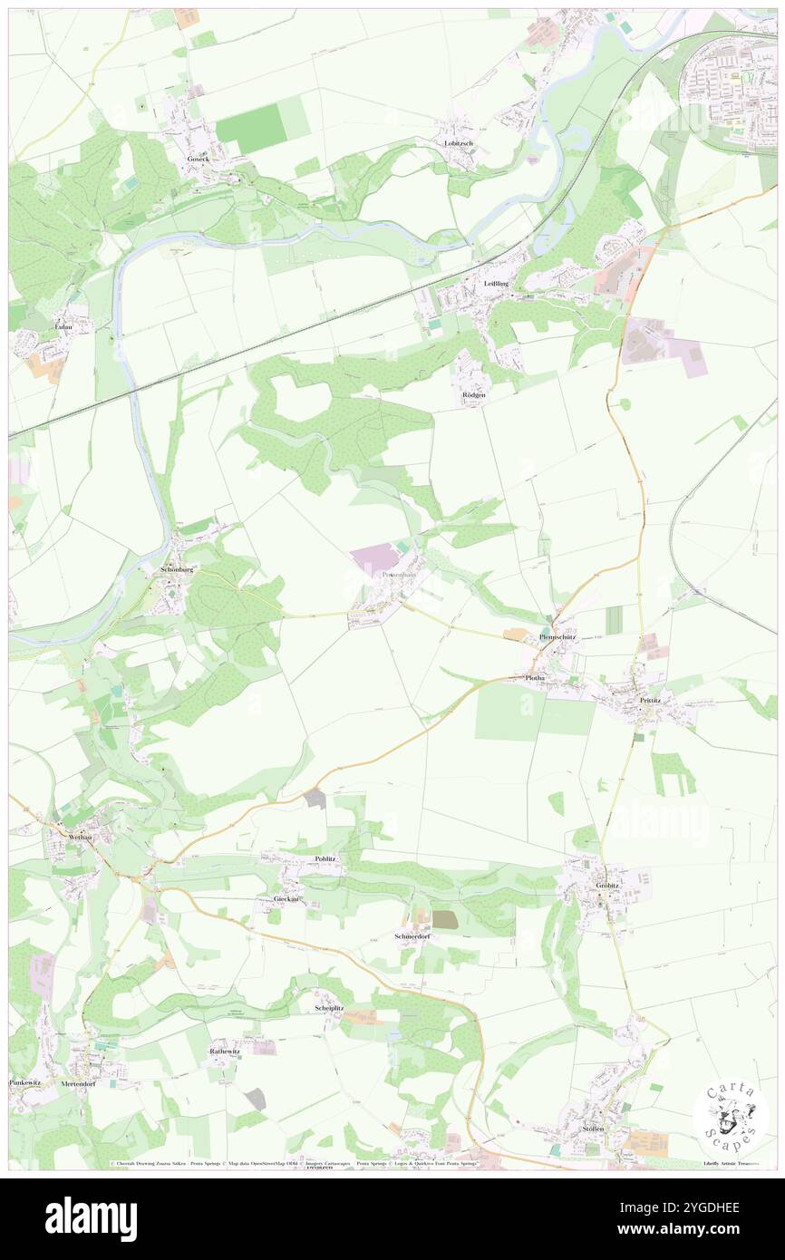 Possenhain, DE, Allemagne, Saxe-Anhalt, N 51 9' 30'', N 11 53' 51'', carte, Carthascapes carte publiée en 2024. Explorez Cartascapes, une carte qui révèle la diversité des paysages, des cultures et des écosystèmes de la Terre. Voyage à travers le temps et l'espace, découvrir l'interconnexion du passé, du présent et de l'avenir de notre planète. Banque D'Images