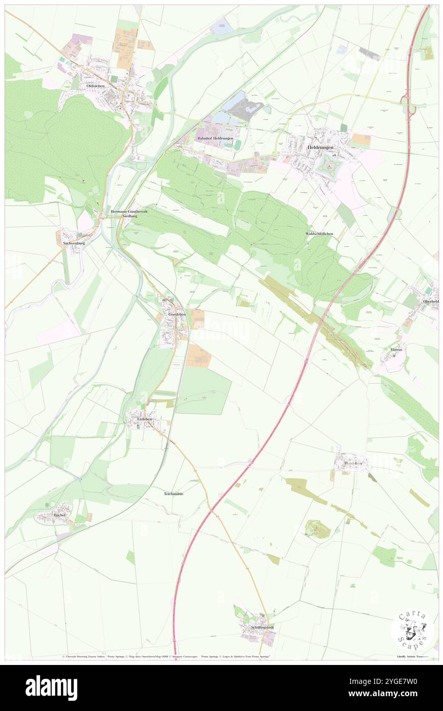 Gorsleben, DE, Allemagne, Thuringe, N 51 16' 31'', N 11 11' 3'', map, Carthascapes map publié en 2024. Explorez Cartascapes, une carte qui révèle la diversité des paysages, des cultures et des écosystèmes de la Terre. Voyage à travers le temps et l'espace, découvrir l'interconnexion du passé, du présent et de l'avenir de notre planète. Banque D'Images