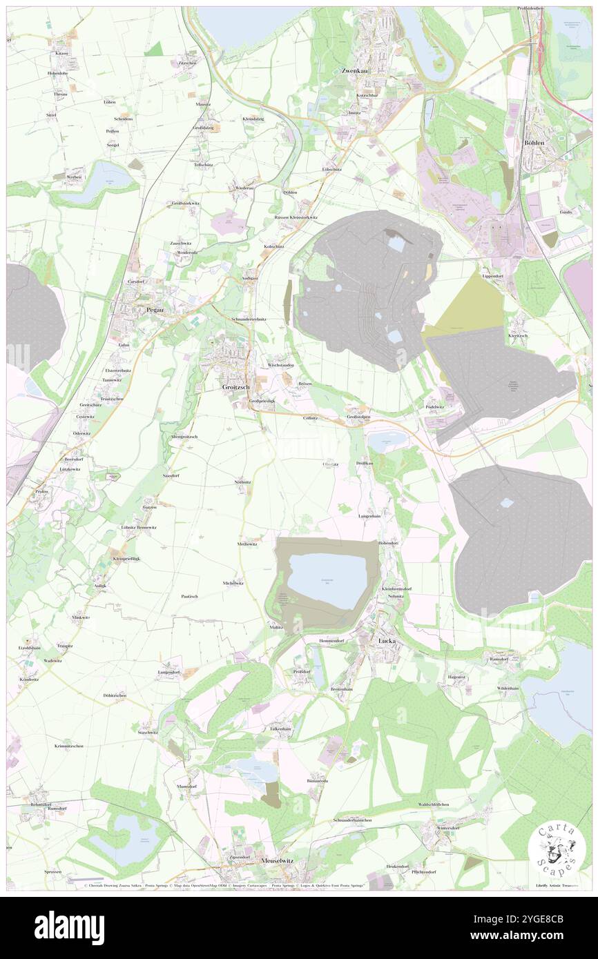 Groitzsch, DE, Allemagne, Saxe, N 51 4' 1'', N 13 25' 11'', carte, Carthascapes carte publiée en 2024. Explorez Cartascapes, une carte qui révèle la diversité des paysages, des cultures et des écosystèmes de la Terre. Voyage à travers le temps et l'espace, découvrir l'interconnexion du passé, du présent et de l'avenir de notre planète. Banque D'Images