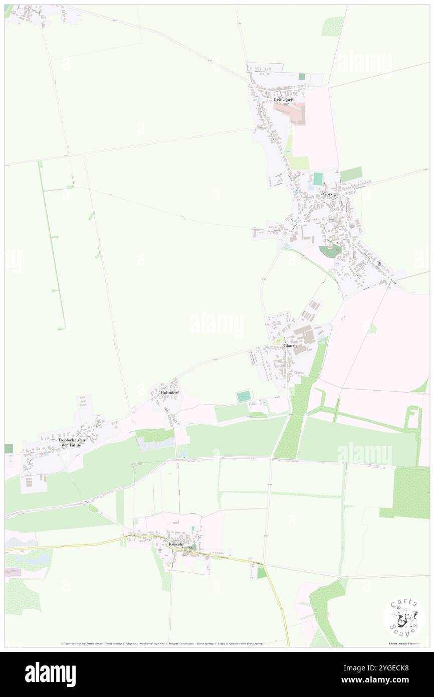 Glauzig, DE, Allemagne, Saxe-Anhalt, N 51 39' 14'', N 11 59' 31'', carte, Carthascapes carte publiée en 2024. Explorez Cartascapes, une carte qui révèle la diversité des paysages, des cultures et des écosystèmes de la Terre. Voyage à travers le temps et l'espace, découvrir l'interconnexion du passé, du présent et de l'avenir de notre planète. Banque D'Images