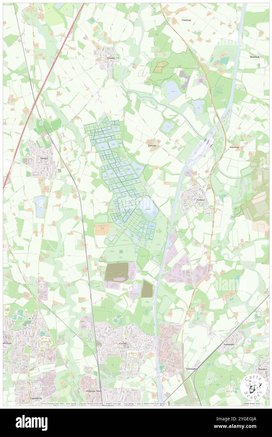 Gelmerheide, DE, Allemagne, Rhénanie du Nord-Westphalie, N 52 1' 35'', N 7 39' 7'', carte, Carthascapes carte publiée en 2024. Explorez Cartascapes, une carte qui révèle la diversité des paysages, des cultures et des écosystèmes de la Terre. Voyage à travers le temps et l'espace, découvrir l'interconnexion du passé, du présent et de l'avenir de notre planète. Banque D'Images