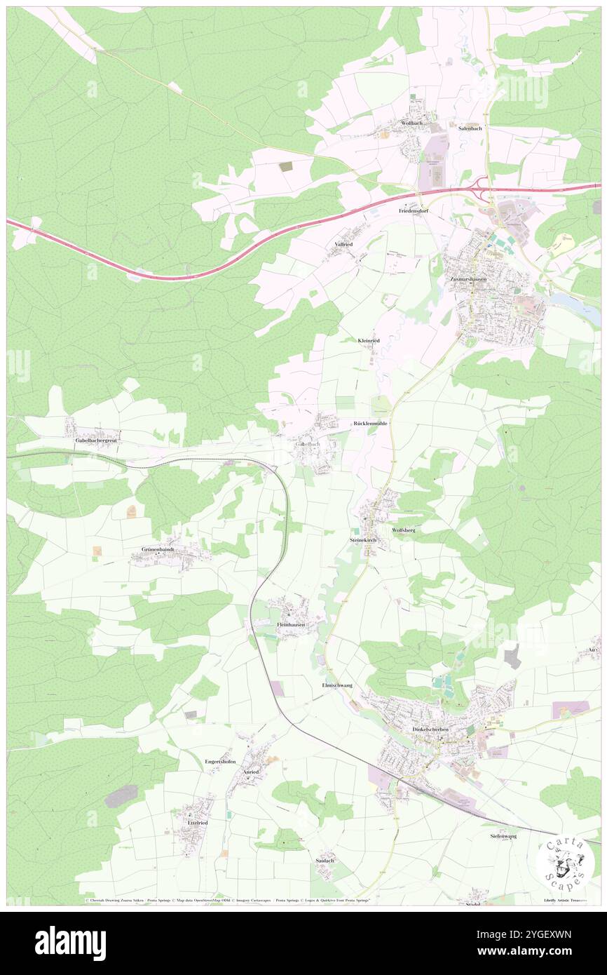 Gabelbach, Souabe, DE, Allemagne, Bavière, n 48 22' 47'', N 10 34' 4'', carte, Carthascapes carte publiée en 2024. Explorez Cartascapes, une carte qui révèle la diversité des paysages, des cultures et des écosystèmes de la Terre. Voyage à travers le temps et l'espace, découvrir l'interconnexion du passé, du présent et de l'avenir de notre planète. Banque D'Images