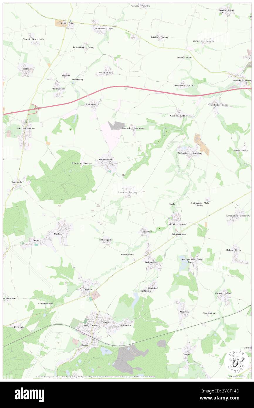 Leutwitz, DE, Allemagne, Saxe, N 51 10' 38'', N 14 15' 36'', carte, Carthascapes carte publiée en 2024. Explorez Cartascapes, une carte qui révèle la diversité des paysages, des cultures et des écosystèmes de la Terre. Voyage à travers le temps et l'espace, découvrir l'interconnexion du passé, du présent et de l'avenir de notre planète. Banque D'Images