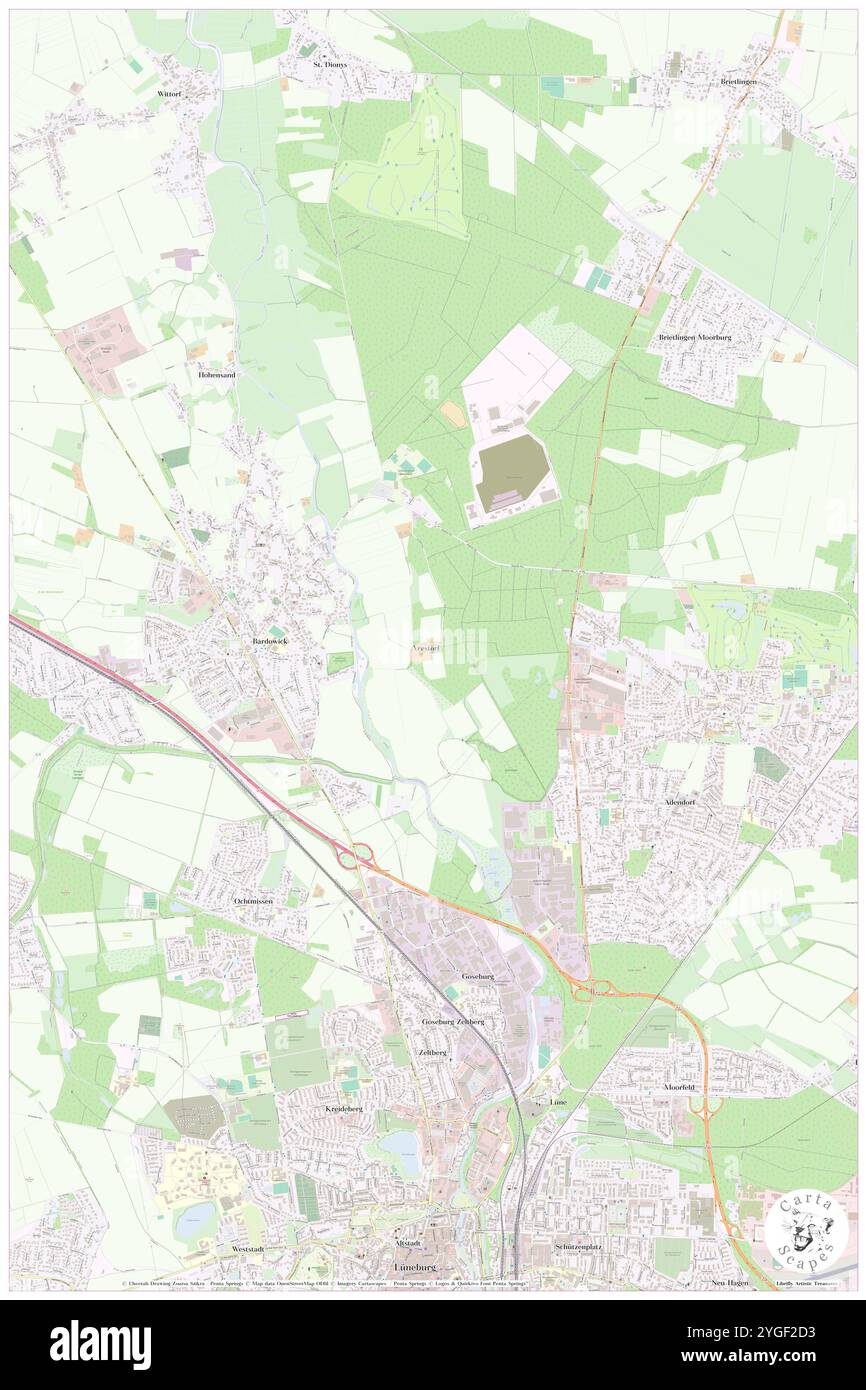 Vrestorf, DE, Allemagne, basse-Saxe, N 53 17' 33'', N 10 24' 36'', carte, Carthascapes carte publiée en 2024. Explorez Cartascapes, une carte qui révèle la diversité des paysages, des cultures et des écosystèmes de la Terre. Voyage à travers le temps et l'espace, découvrir l'interconnexion du passé, du présent et de l'avenir de notre planète. Banque D'Images