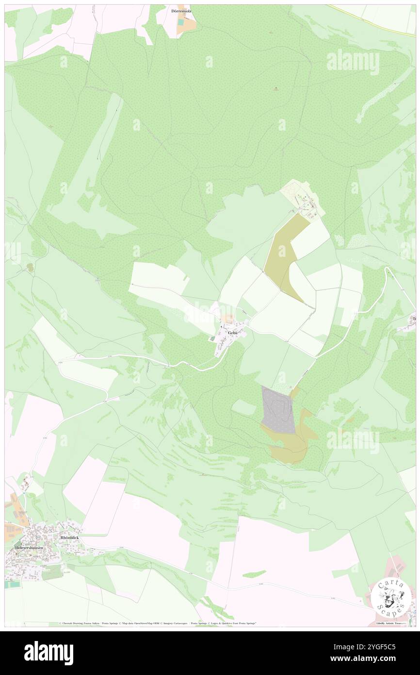 Geba, DE, Allemagne, Thuringe, N 50 34' 47'', N 10 15' 39'', carte, Carthascapes carte publiée en 2024. Explorez Cartascapes, une carte qui révèle la diversité des paysages, des cultures et des écosystèmes de la Terre. Voyage à travers le temps et l'espace, découvrir l'interconnexion du passé, du présent et de l'avenir de notre planète. Banque D'Images