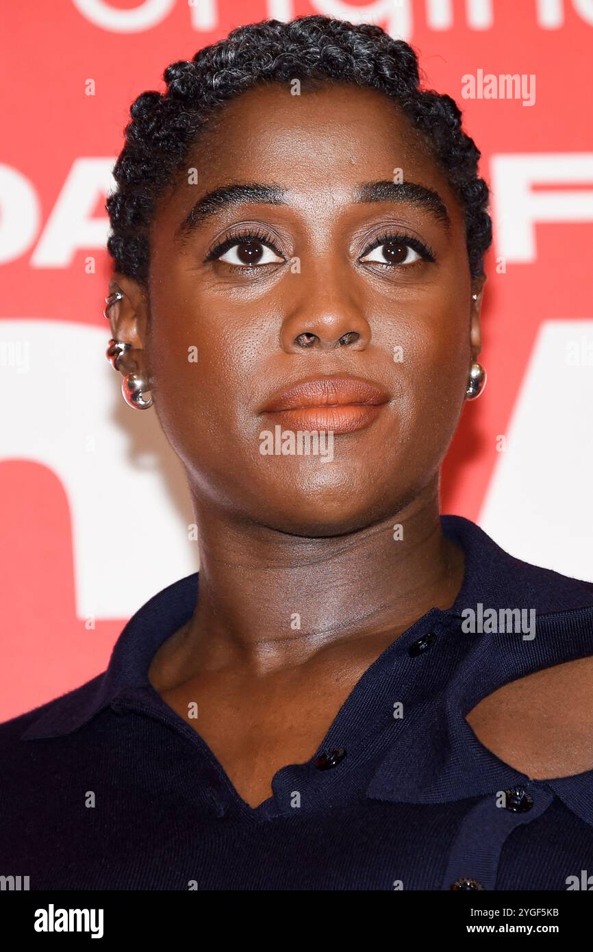 Roma, Latium. 07 novembre 2024. Lashana Lynch participe à la photocall du film le jour du Jackal à l'Hôtel équipé Regis Rome (Italie) 07 novembre 2024 crédit : massimo insabato/Alamy Live News Banque D'Images