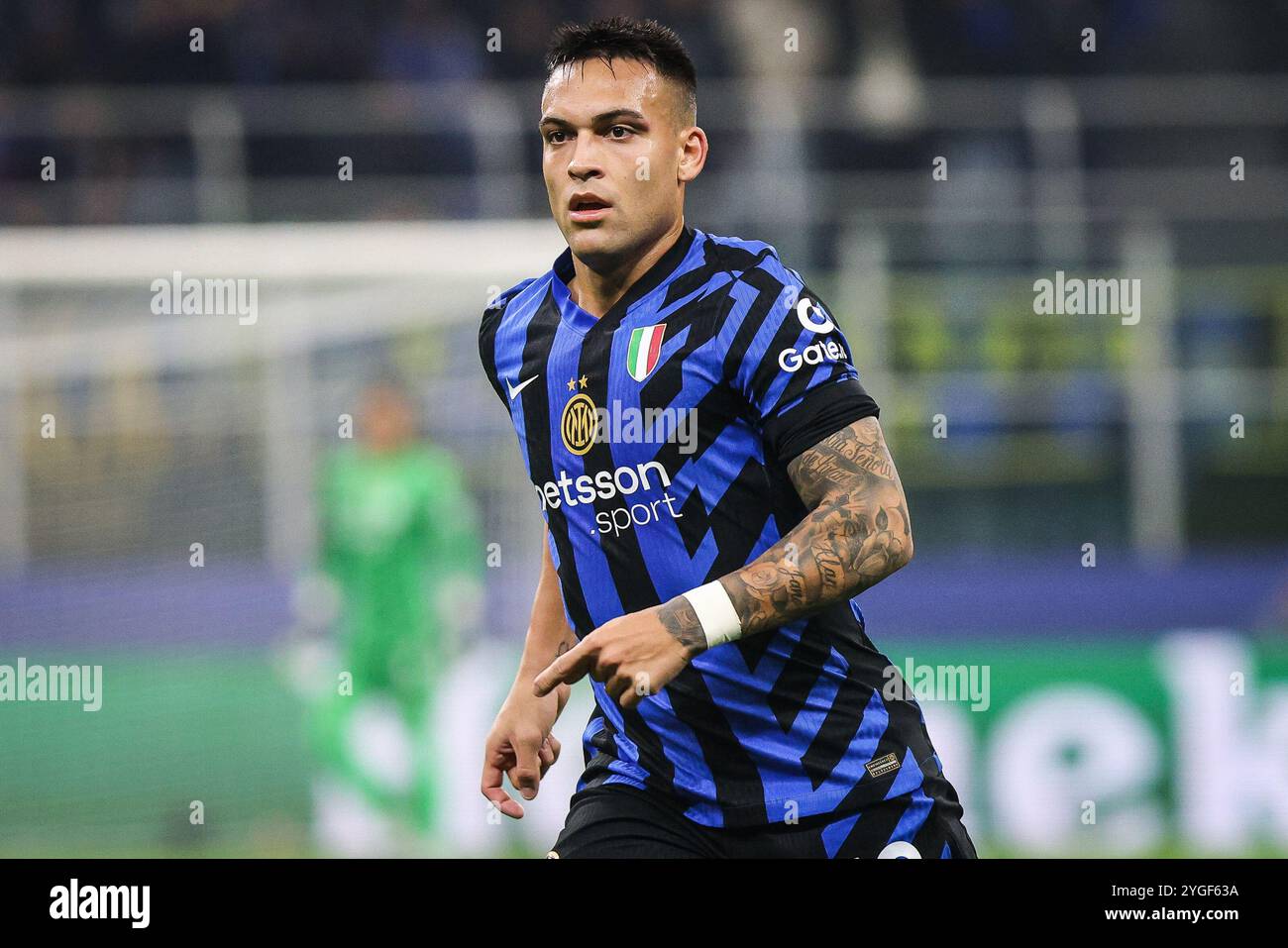 Milan, Italie, Italie. 6 novembre 2024. Lautaro MARTINEZ de l'Inter Milan lors du match MD4 de l'UEFA Champions League, League phase MD4 entre le FC Internazionale et l'Arsenal FC au Stadio Giuseppe-Meazza le 6 novembre 2024 à Milan, Italie. (Crédit image : © Matthieu Mirville/ZUMA Press Wire) USAGE ÉDITORIAL SEULEMENT! Non destiné à UN USAGE commercial ! Banque D'Images