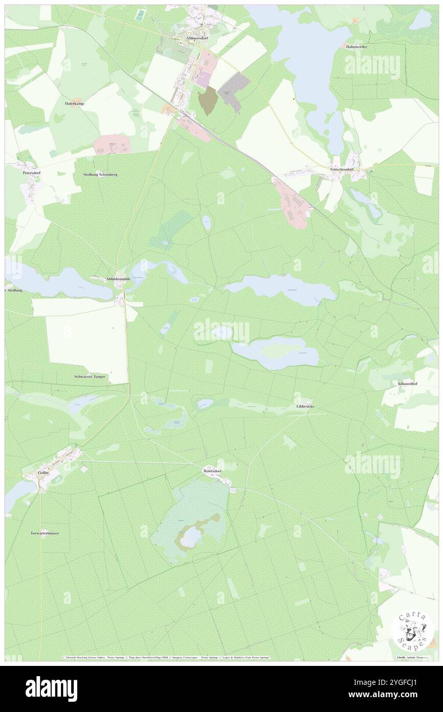 Stab-See, DE, Allemagne, Brandebourg, N 53 4' 8'', N 13 38' 43'', map, Carthascapes carte publiée en 2024. Explorez Cartascapes, une carte qui révèle la diversité des paysages, des cultures et des écosystèmes de la Terre. Voyage à travers le temps et l'espace, découvrir l'interconnexion du passé, du présent et de l'avenir de notre planète. Banque D'Images