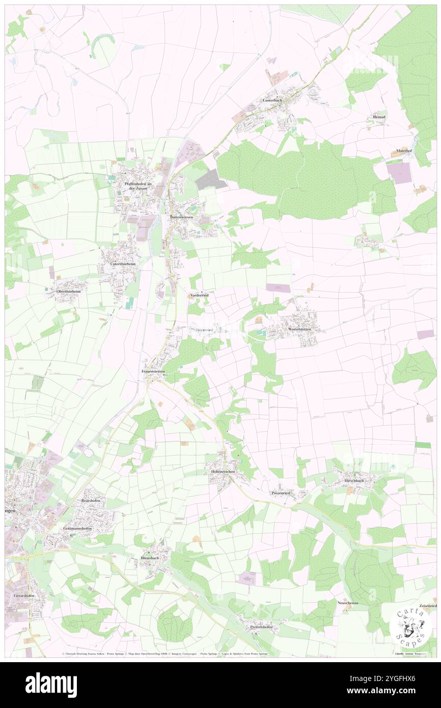 Hinterried, Souabe, DE, Allemagne, Bavière, n 48 35' 16'', N 10 43' 52'', carte, Carthascapes carte publiée en 2024. Explorez Cartascapes, une carte qui révèle la diversité des paysages, des cultures et des écosystèmes de la Terre. Voyage à travers le temps et l'espace, découvrir l'interconnexion du passé, du présent et de l'avenir de notre planète. Banque D'Images