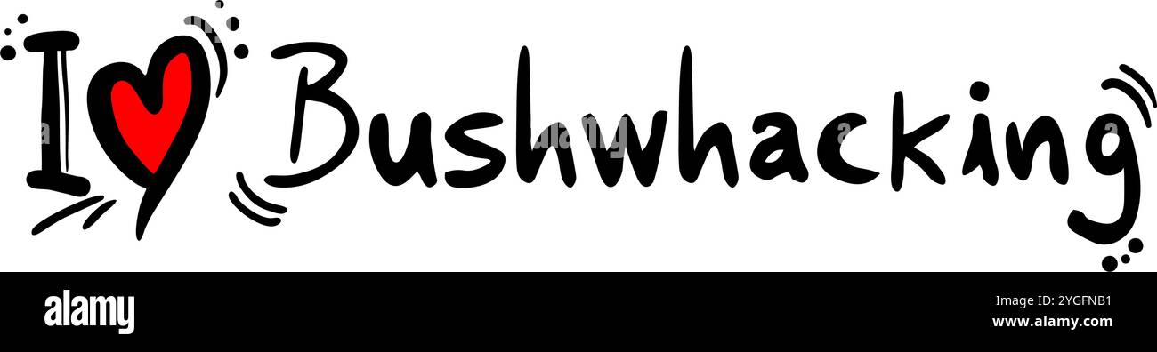 bushwhacking amour Illustration de Vecteur