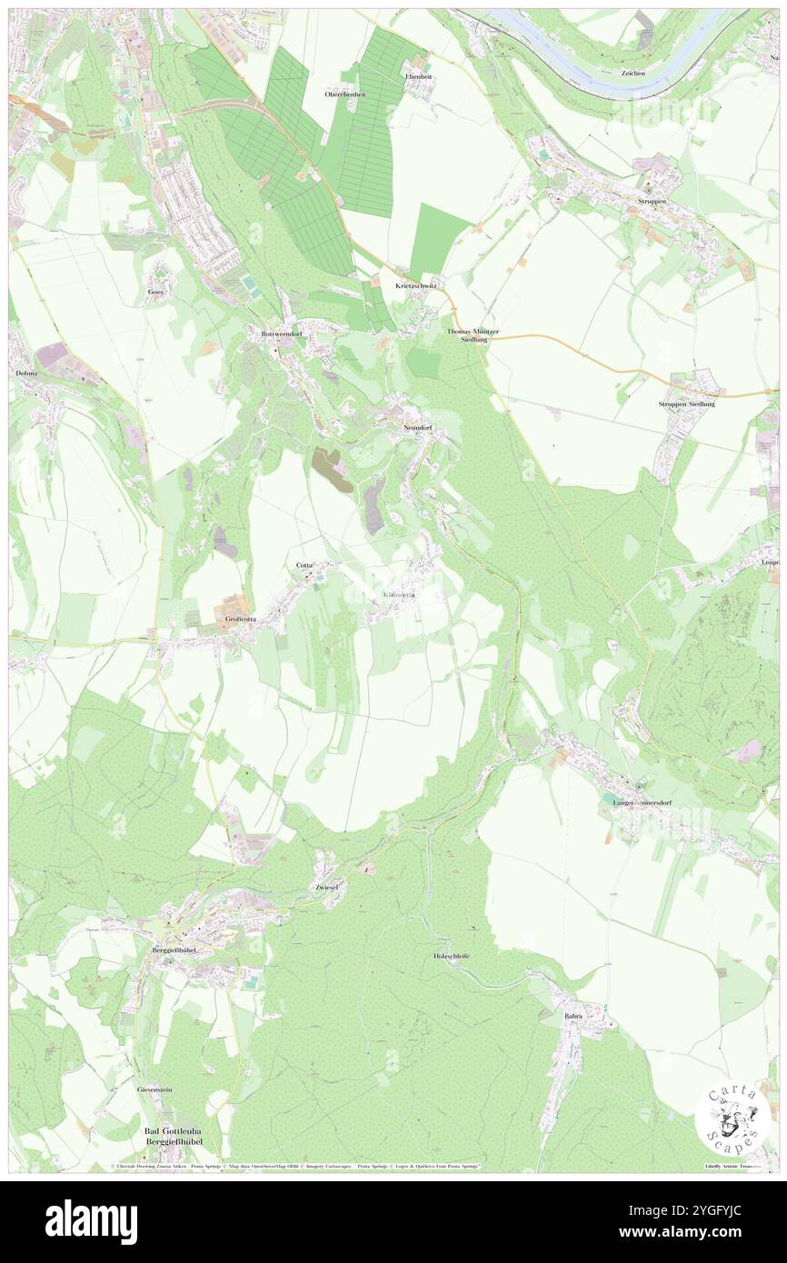 Kleincotta, DE, Allemagne, Saxe, N 50 54' 12'', N 13 58' 36'', carte, Carthascapes carte publiée en 2024. Explorez Cartascapes, une carte qui révèle la diversité des paysages, des cultures et des écosystèmes de la Terre. Voyage à travers le temps et l'espace, découvrir l'interconnexion du passé, du présent et de l'avenir de notre planète. Banque D'Images