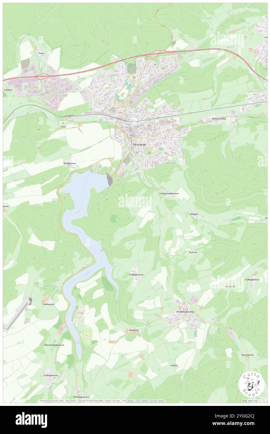 Ulmecke, Regierungsbezirk Arnsberg, DE, Allemagne, Rhénanie-du-Nord-Westphalie, n 51 19' 47'', N 8 17' 3'', carte, Carthascapes carte publiée en 2024. Explorez Cartascapes, une carte qui révèle la diversité des paysages, des cultures et des écosystèmes de la Terre. Voyage à travers le temps et l'espace, découvrir l'interconnexion du passé, du présent et de l'avenir de notre planète. Banque D'Images