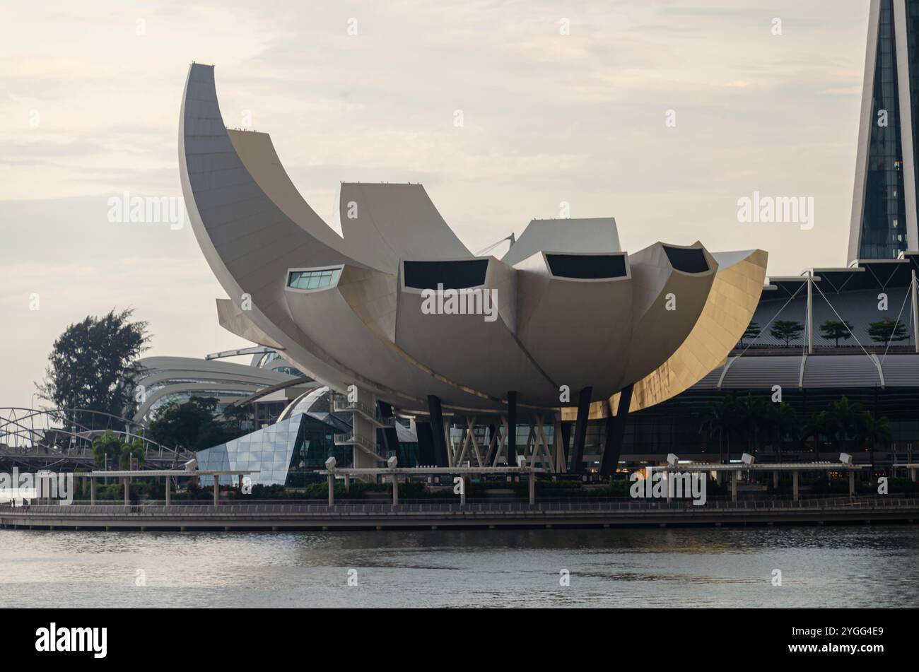 Sciences de l'Art Museum, Marina Bay, à Singapour, en Asie du Sud-Est, l'Asie Banque D'Images
