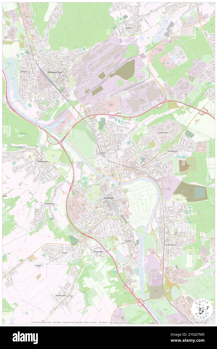 Bahnhof-Hotel Saarlouis, DE, Allemagne, Sarre, N 49 19' 37'', N 6 44' 59'', map, Carthascapes carte publiée en 2024. Explorez Cartascapes, une carte qui révèle la diversité des paysages, des cultures et des écosystèmes de la Terre. Voyage à travers le temps et l'espace, découvrir l'interconnexion du passé, du présent et de l'avenir de notre planète. Banque D'Images