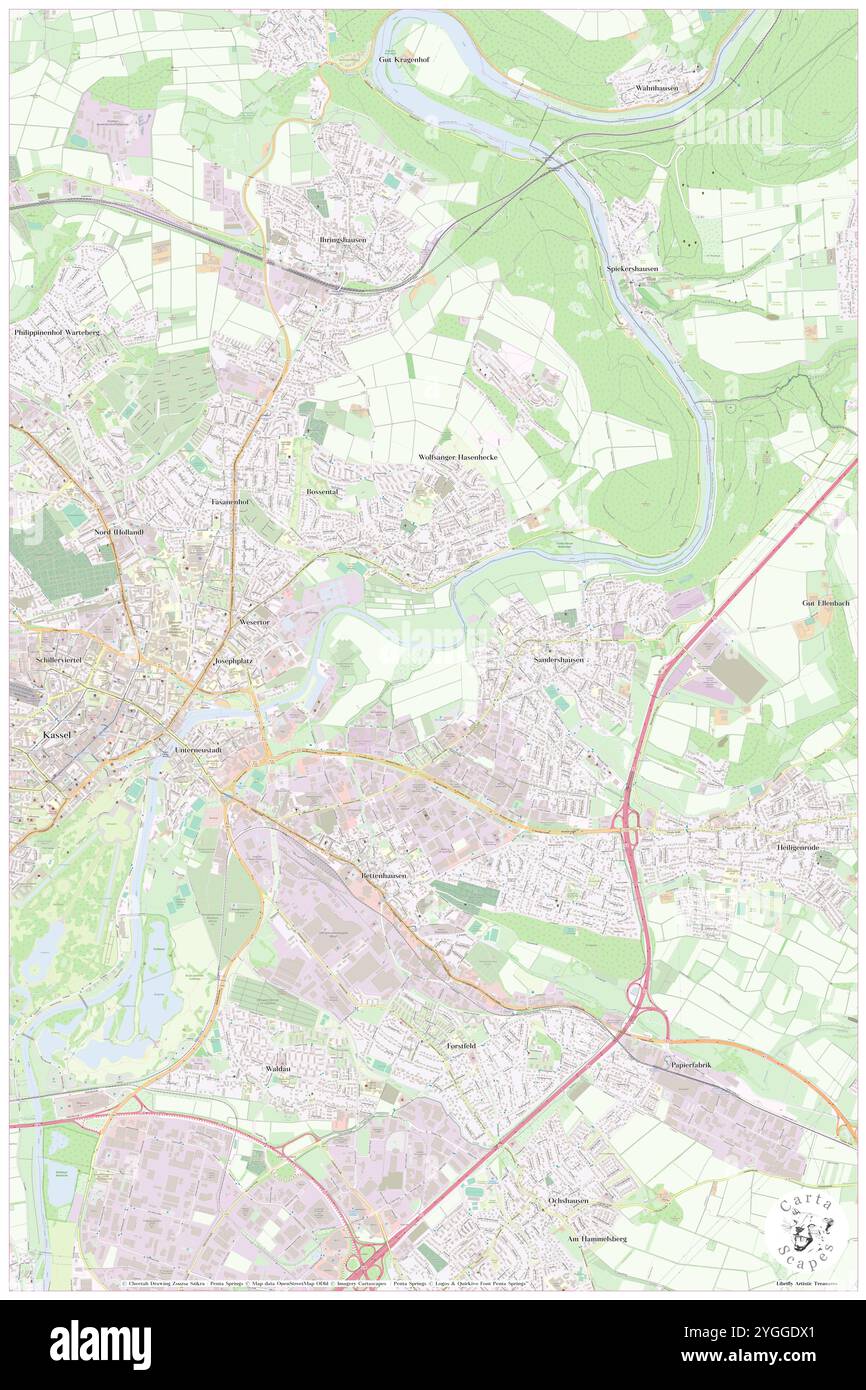 Losse, DE, Allemagne, Hesse, N 51 19' 18'', N 9 32' 13'', carte, Carthascapes carte publiée en 2024. Explorez Cartascapes, une carte qui révèle la diversité des paysages, des cultures et des écosystèmes de la Terre. Voyage à travers le temps et l'espace, découvrir l'interconnexion du passé, du présent et de l'avenir de notre planète. Banque D'Images