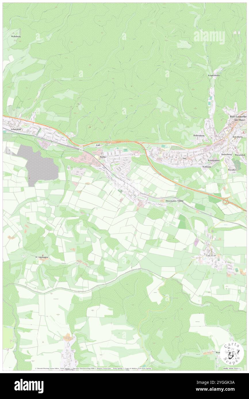 Barbis, DE, Allemagne, basse-Saxe, N 51 36' 49'', N 10 25' 23'', carte, Carthascapes carte publiée en 2024. Explorez Cartascapes, une carte qui révèle la diversité des paysages, des cultures et des écosystèmes de la Terre. Voyage à travers le temps et l'espace, découvrir l'interconnexion du passé, du présent et de l'avenir de notre planète. Banque D'Images