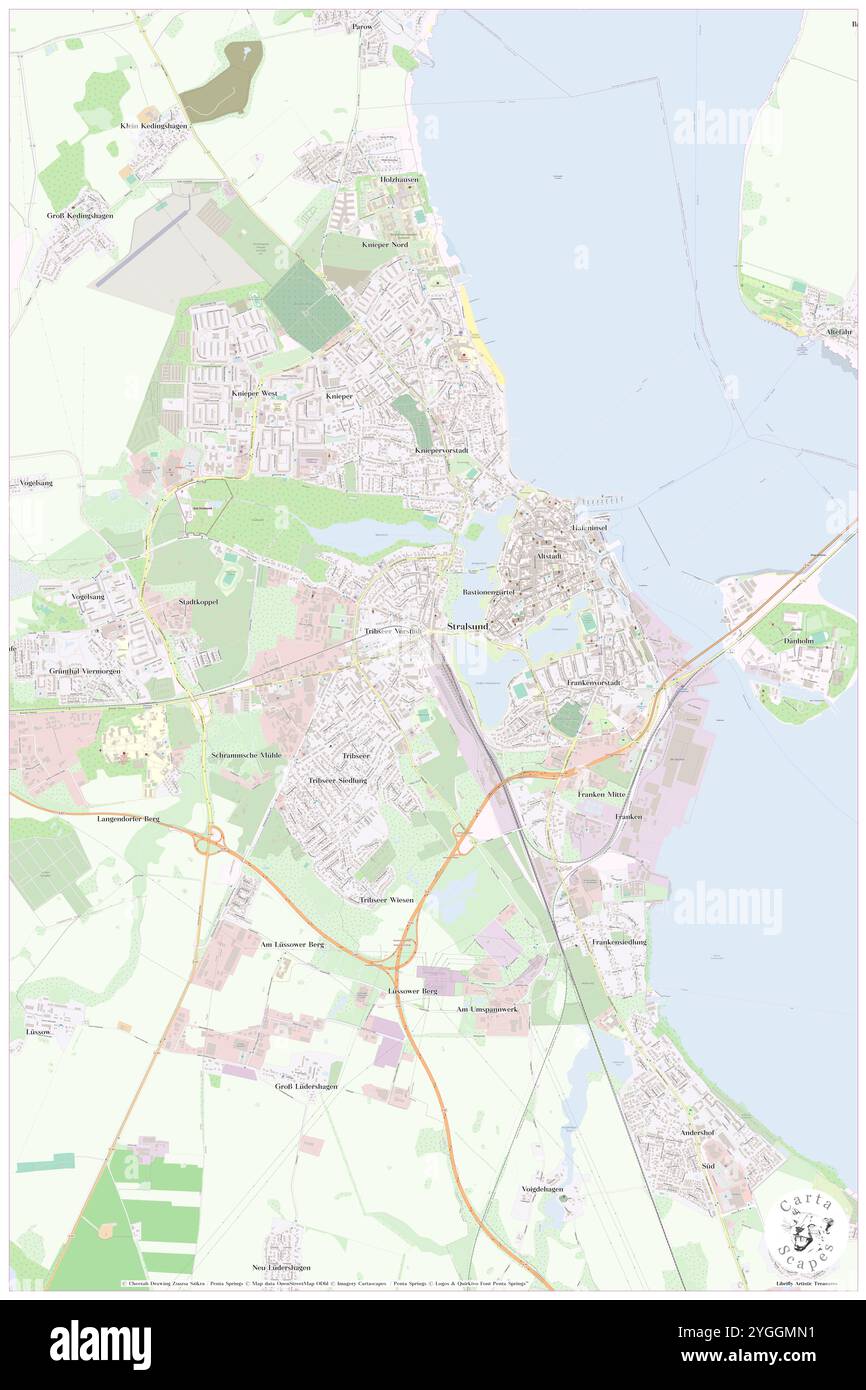 Stralsund Railway Station, DE, Allemagne, Mecklembourg-Poméranie occidentale, N 54 18' 28'', N 13 4' 40'', map, Carthascapes map publié en 2024. Explorez Cartascapes, une carte qui révèle la diversité des paysages, des cultures et des écosystèmes de la Terre. Voyage à travers le temps et l'espace, découvrir l'interconnexion du passé, du présent et de l'avenir de notre planète. Banque D'Images