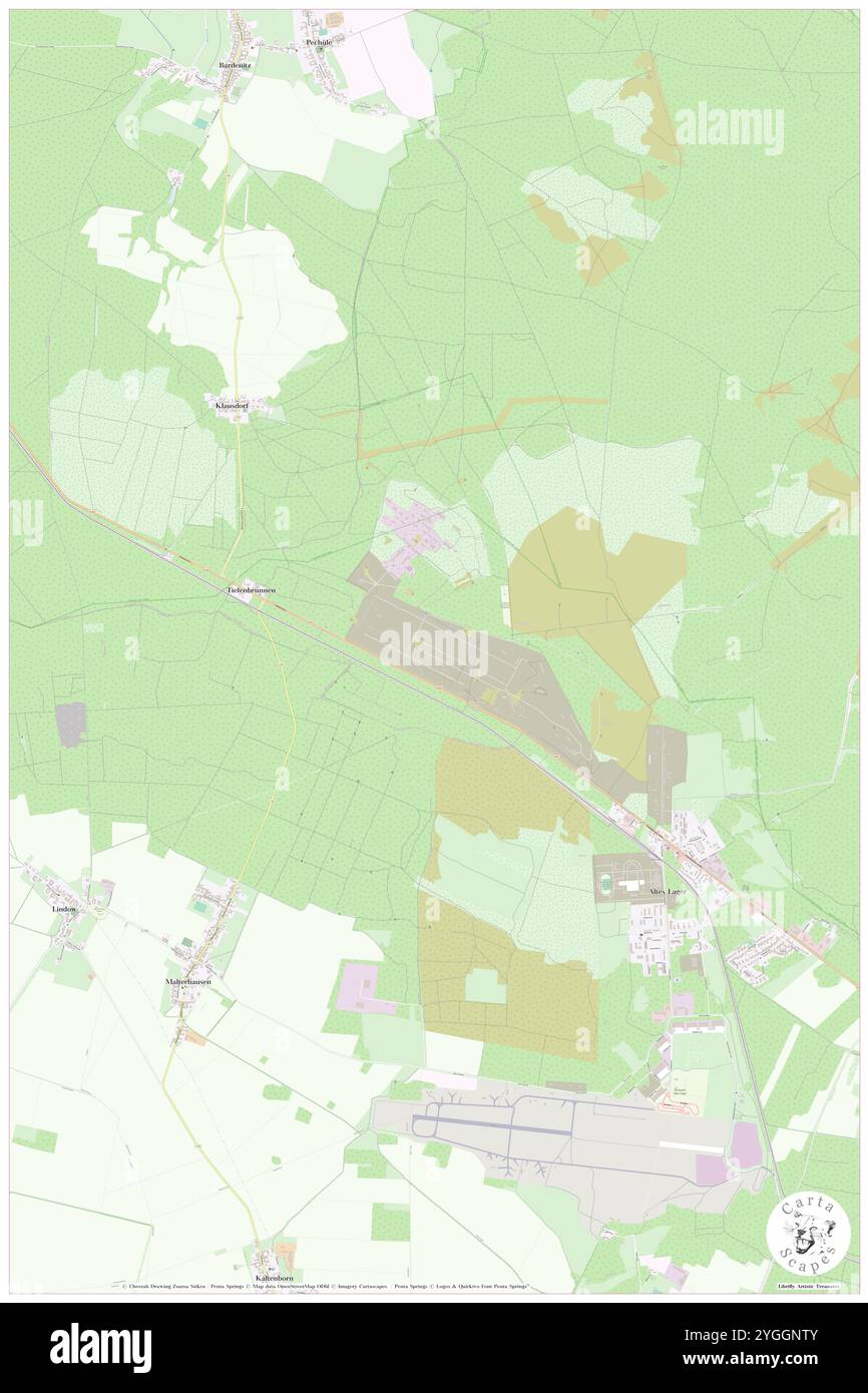 Tiefenbrunnen, DE, Allemagne, Brandebourg, N 52 1' 50'', N 12 57' 58'', carte, Carthascapes carte publiée en 2024. Explorez Cartascapes, une carte qui révèle la diversité des paysages, des cultures et des écosystèmes de la Terre. Voyage à travers le temps et l'espace, découvrir l'interconnexion du passé, du présent et de l'avenir de notre planète. Banque D'Images