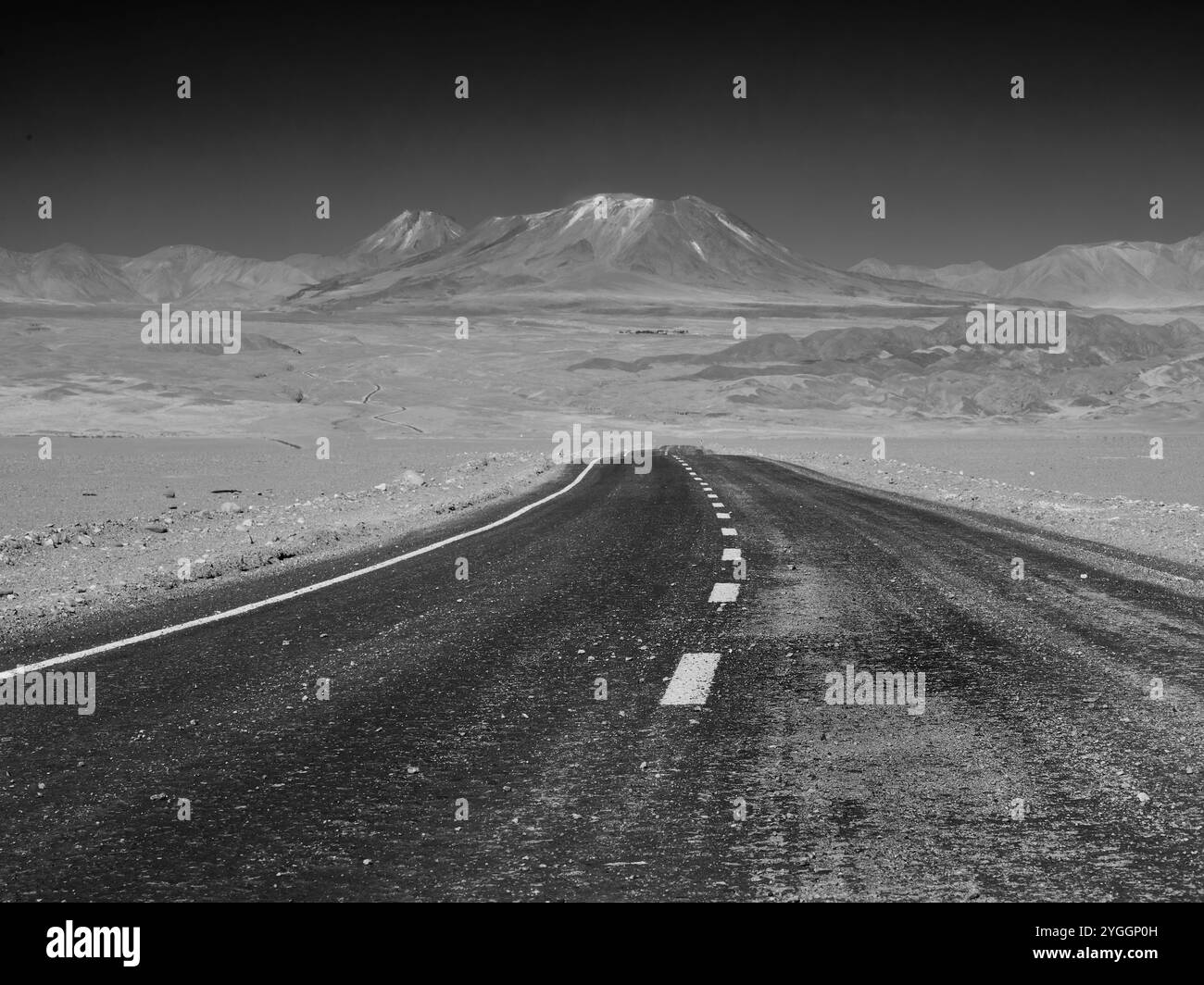 Route du désert d'Amérique du Sud Banque D'Images