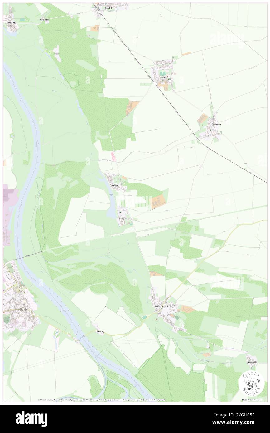 Goednitz, DE, Allemagne, Saxe-Anhalt, N 51 59' 44'', N 11 55' 14'', carte, Carthascapes carte publiée en 2024. Explorez Cartascapes, une carte qui révèle la diversité des paysages, des cultures et des écosystèmes de la Terre. Voyage à travers le temps et l'espace, découvrir l'interconnexion du passé, du présent et de l'avenir de notre planète. Banque D'Images