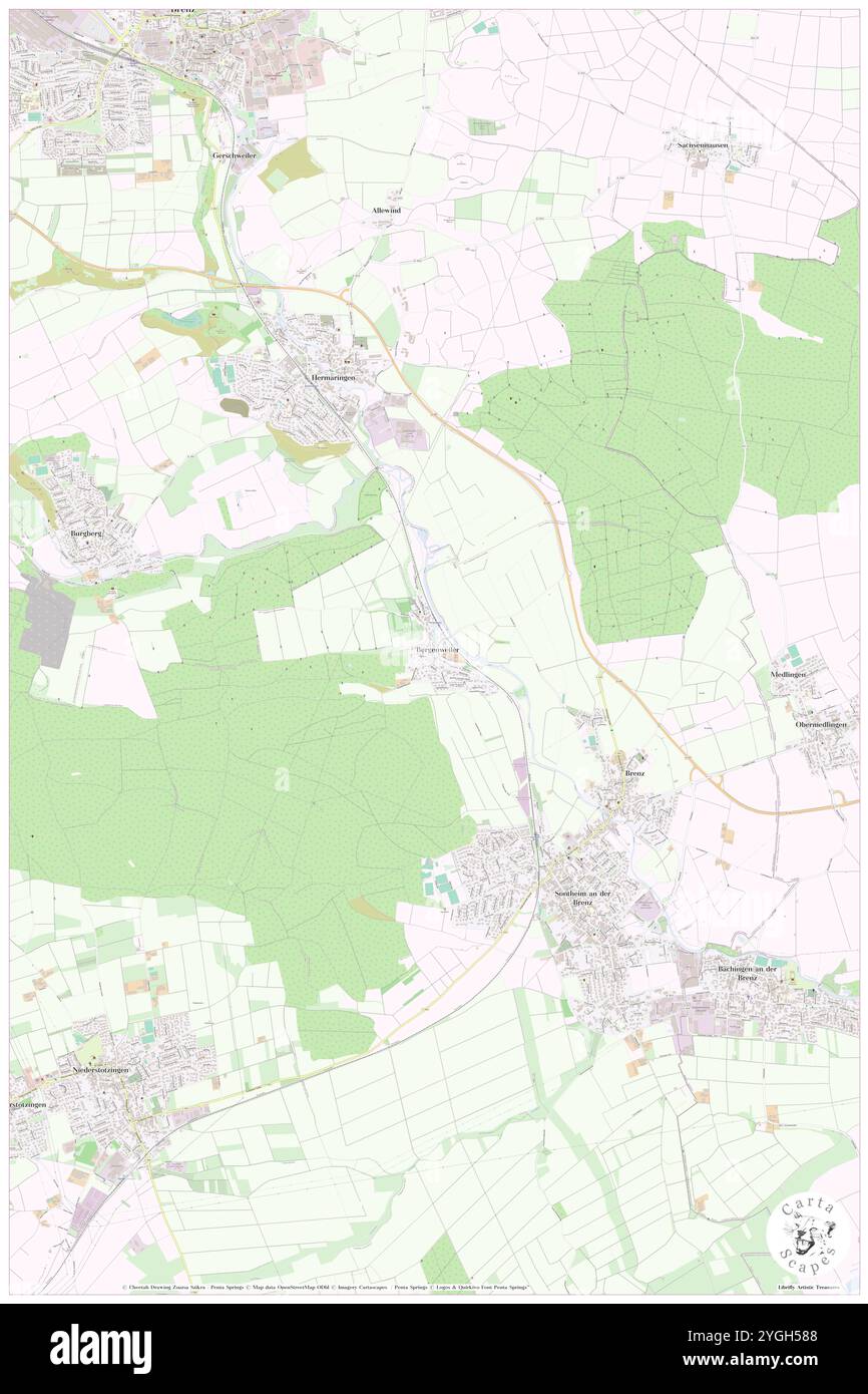 Bergenweiler, Regierungsbezirk Stuttgart, DE, Allemagne, Bade-Wurtemberg, n 48 34' 25'', N 10 16' 22'', carte, Cartascapes carte publiée en 2024. Explorez Cartascapes, une carte qui révèle la diversité des paysages, des cultures et des écosystèmes de la Terre. Voyage à travers le temps et l'espace, découvrir l'interconnexion du passé, du présent et de l'avenir de notre planète. Banque D'Images