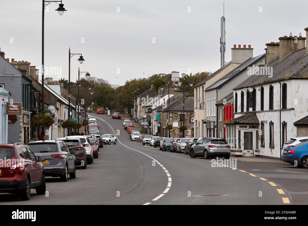 main street dunfanaghy, comté de donegal, république d'irlande Banque D'Images